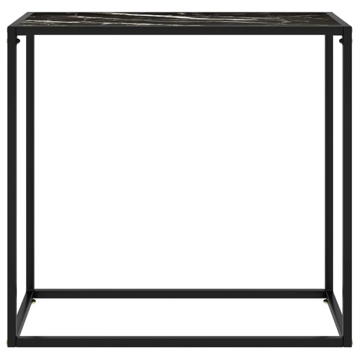 Konsolentisch Schwarz 80x35x75 Cm Hartglas günstig online kaufen