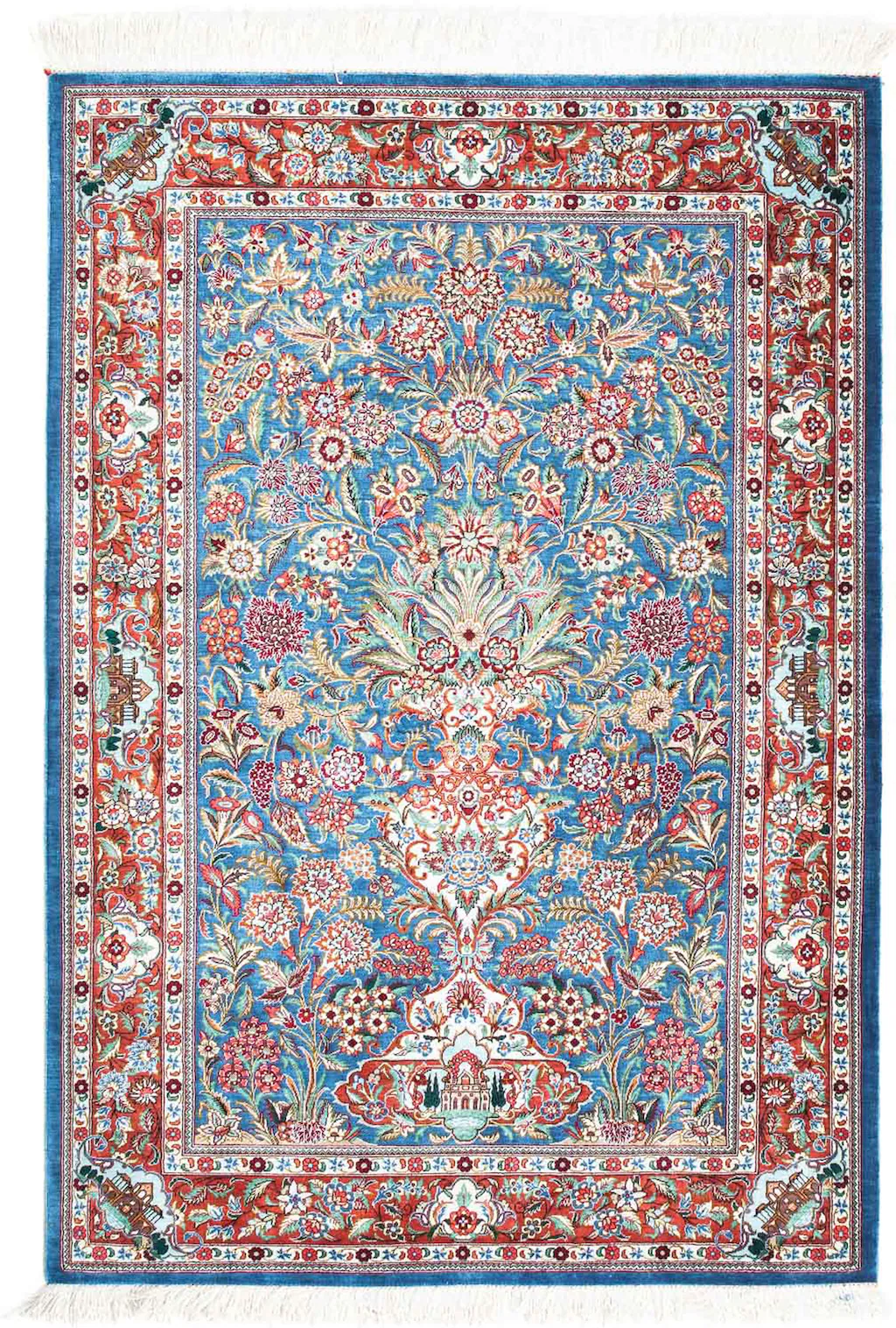 morgenland Orientteppich »Perser - Ghom - 119 x 81 cm - hellblau«, rechteck günstig online kaufen