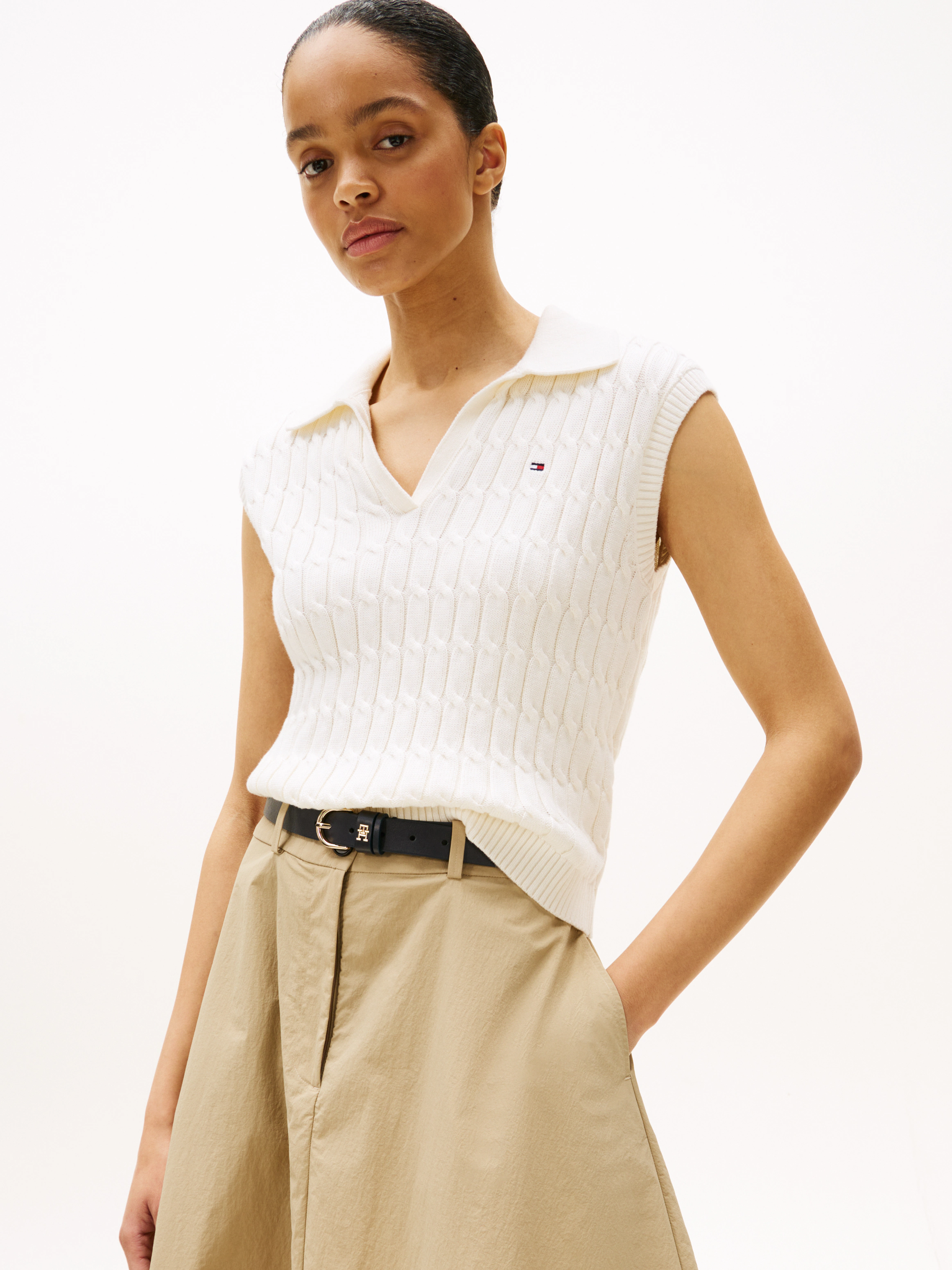 Tommy Hilfiger Strickpullover CO CABLE MID günstig online kaufen