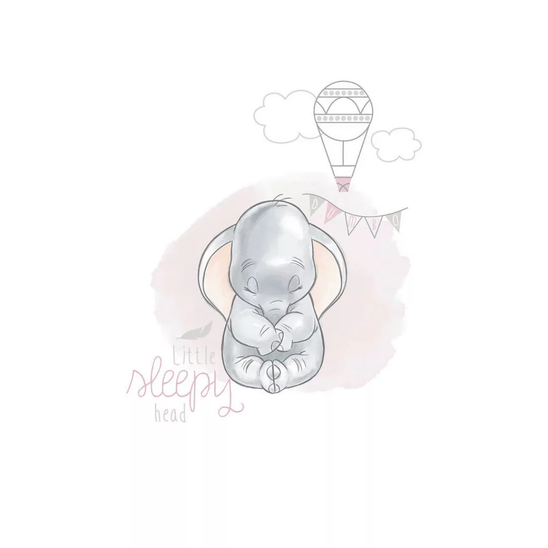 KOMAR Wandbild - Dumbo Sleepy - Größe: 50 x 70 cm mehrfarbig Gr. one size günstig online kaufen