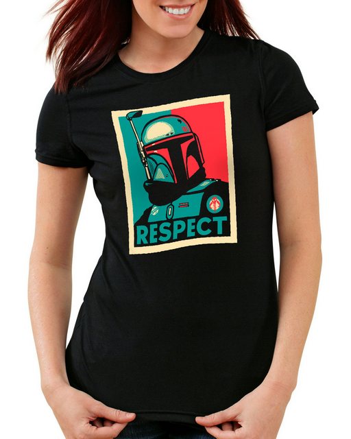 style3 T-Shirt Respect yoda wars boba fett mandalorian andor star günstig online kaufen