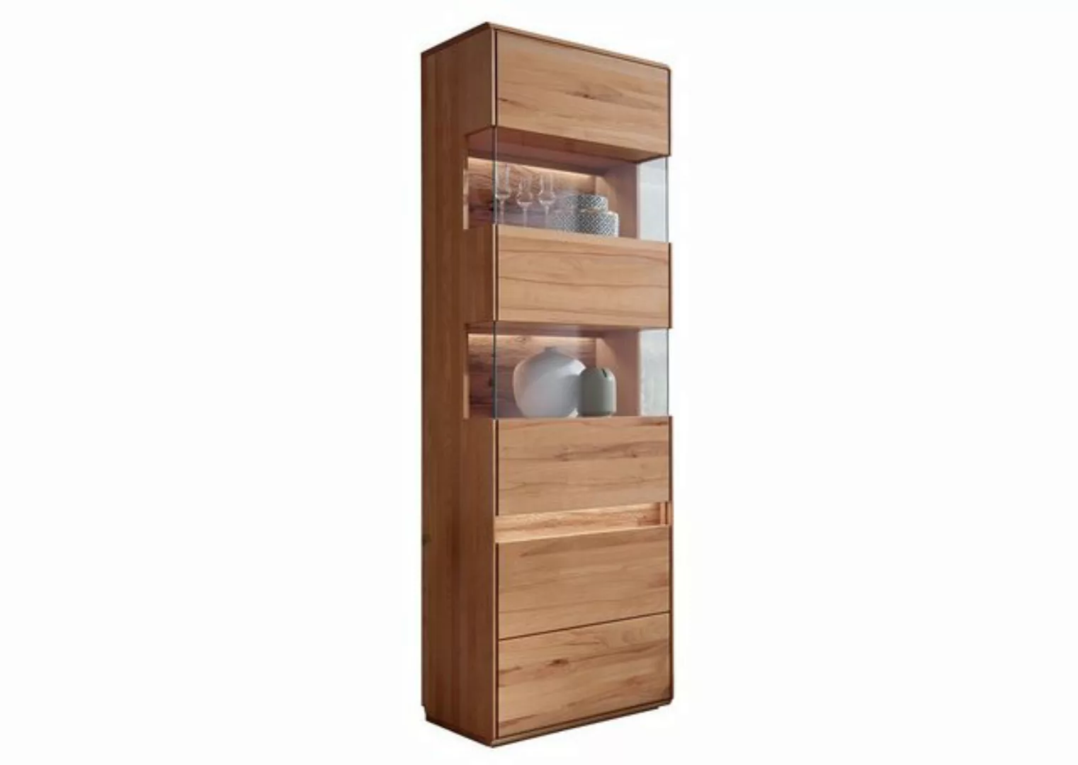 Main Möbel Vitrine Vitrine Schrank links 63x207cm Kernbuche Berlin günstig online kaufen