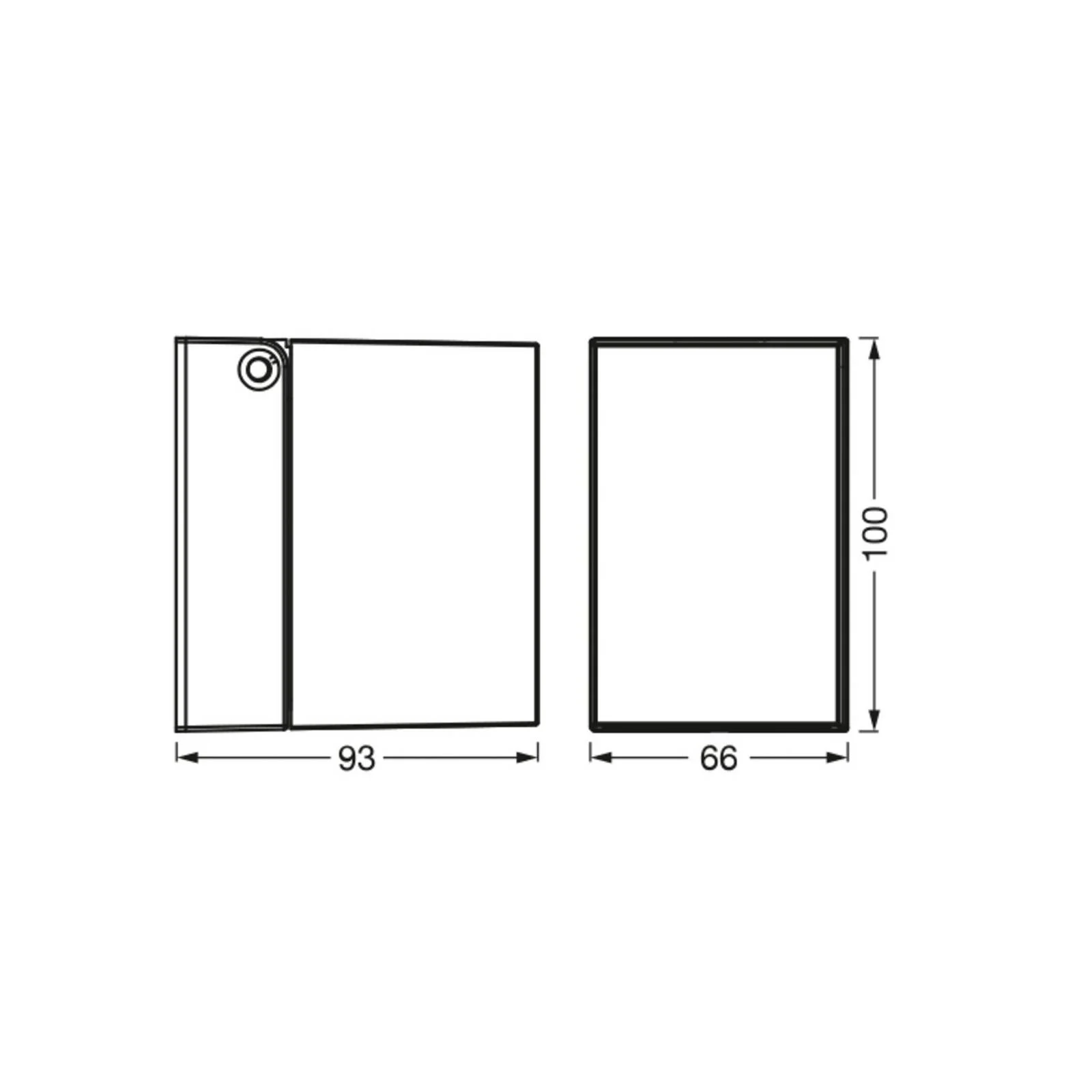 OSRAM Außenwandlampe ENDURA CLASSIC CUBE schwarz Metall IP44 günstig online kaufen
