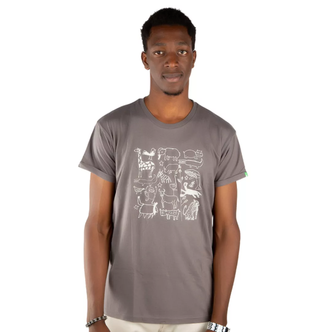 Herren Print T-shirt Aus Bio-baumwolle „Serengeti“ günstig online kaufen