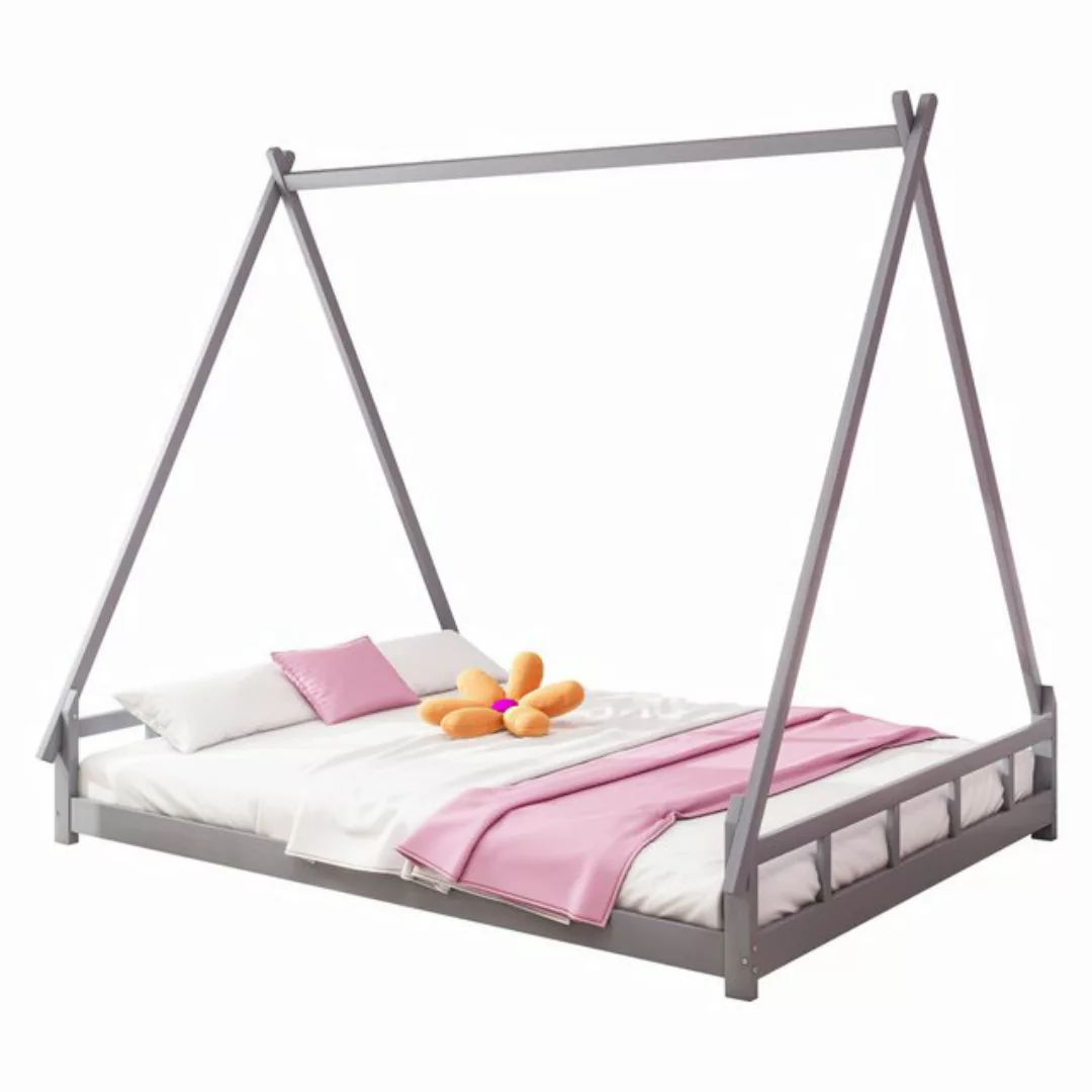 OKWISH Kinderbett Hochbett, Eltern-Kind-Bett, Zeltbett (140*200cm), ohne Ma günstig online kaufen