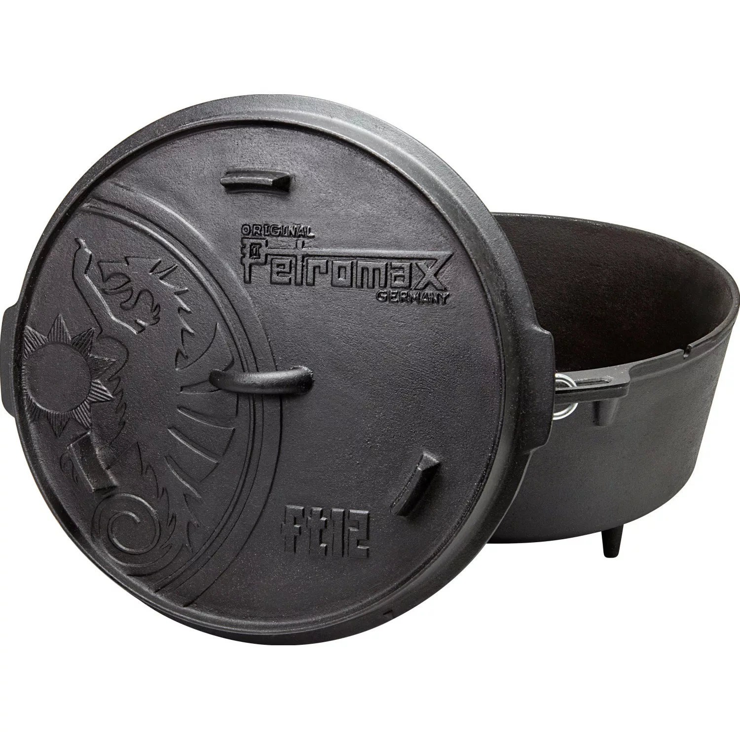 Petromax Dutch Oven FT12 Schwarz mit Standfüßen 10,8 l günstig online kaufen