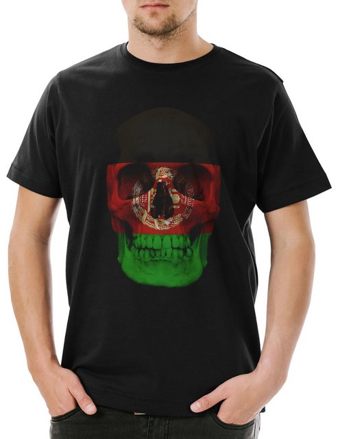 Urban Backwoods Print-Shirt Classic Afghanistan Skull Flag Herren T-Shirt S günstig online kaufen