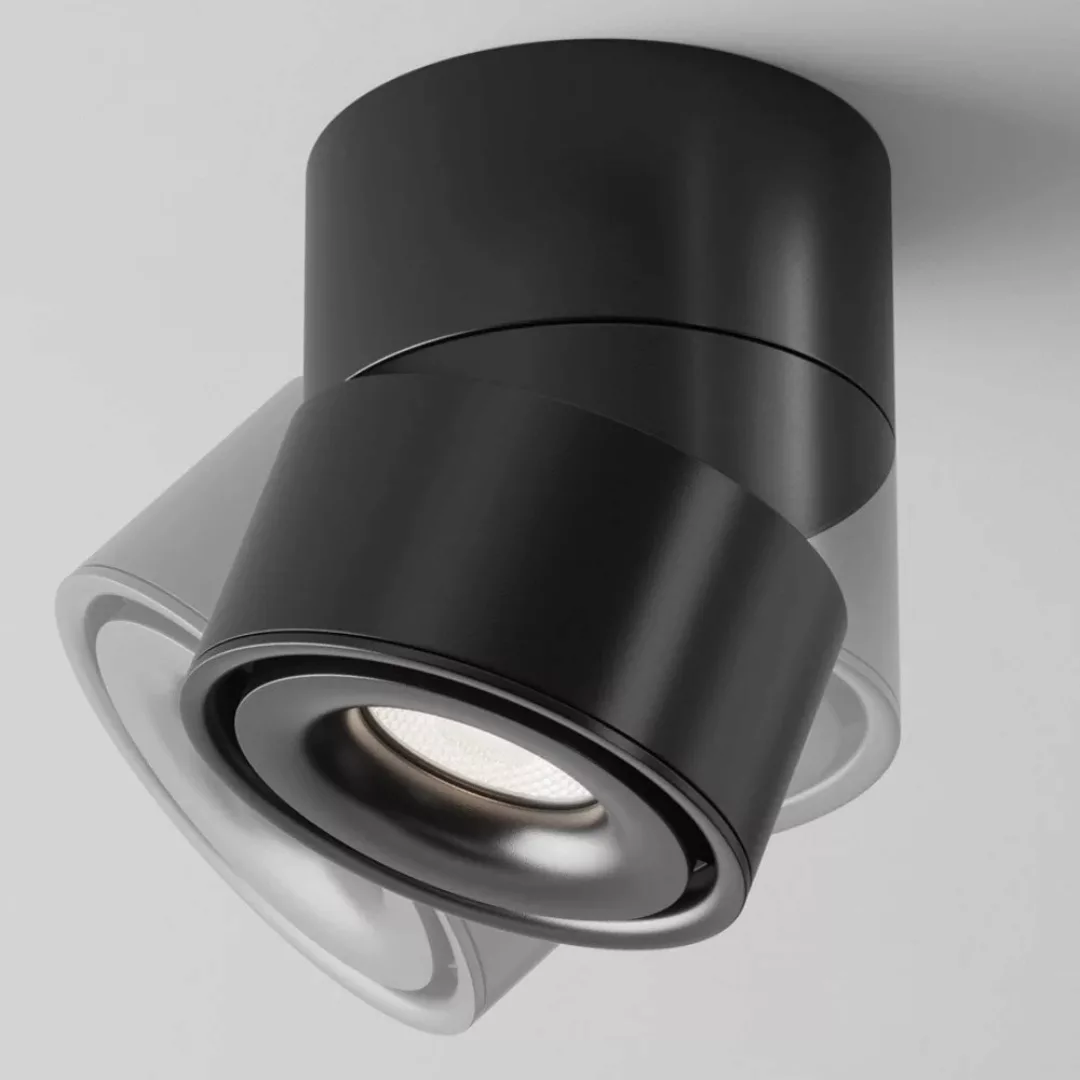 LED Deckenleuchte Yin in Schwarz 15W 1030lm 4000K günstig online kaufen