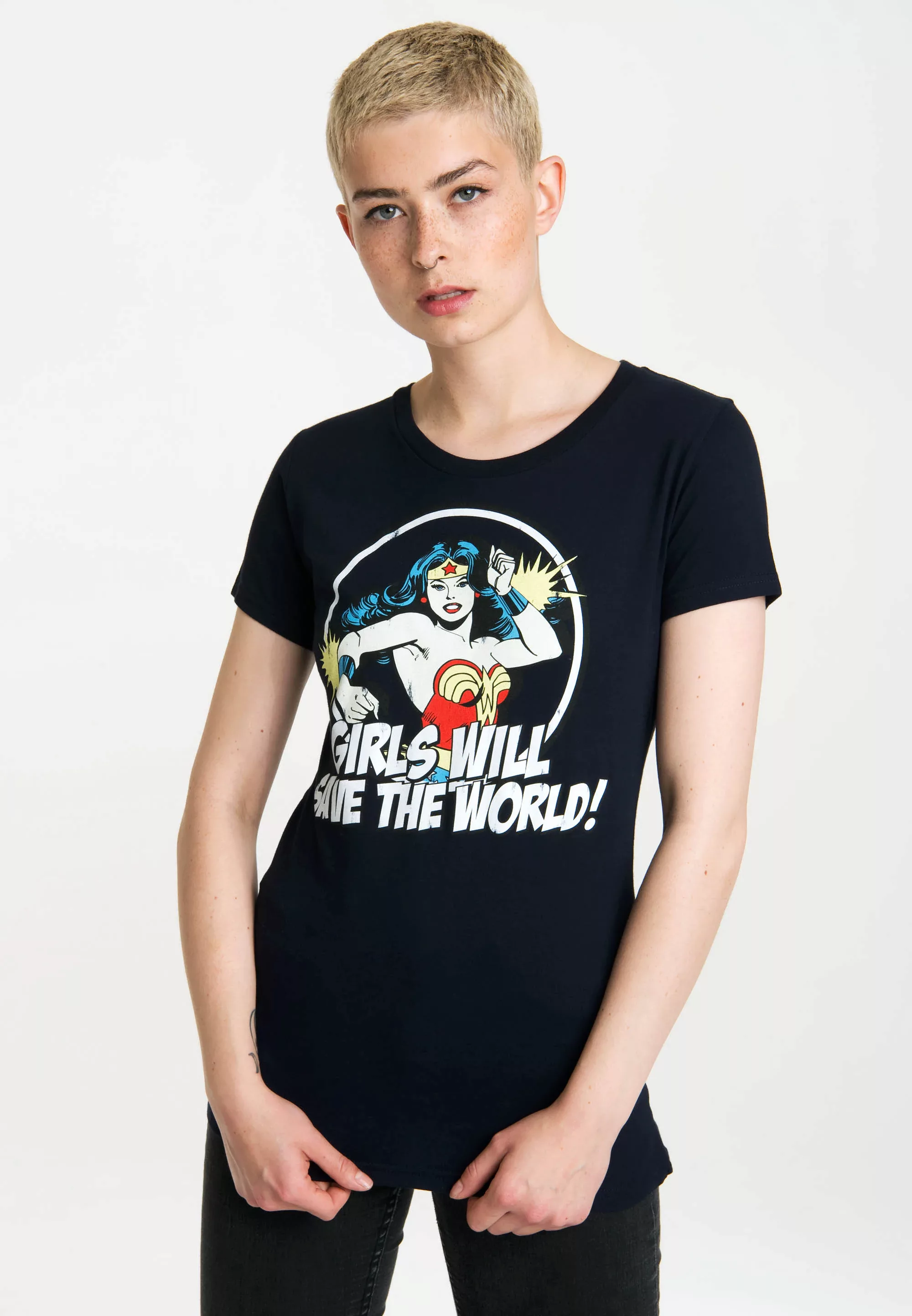 LOGOSHIRT T-Shirt "Wonder Woman", mit tollem Statement-Print günstig online kaufen