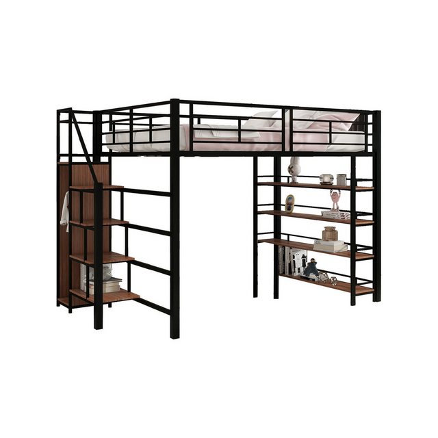 HAUSS SPOLE Kinderbett 140x200 mit Stauraumtreppe und Kleiderschrank, Einle günstig online kaufen