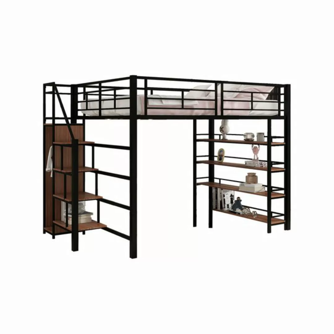 HAUSS SPOLE Kinderbett 140x200 mit Stauraumtreppe und Kleiderschrank, Einle günstig online kaufen