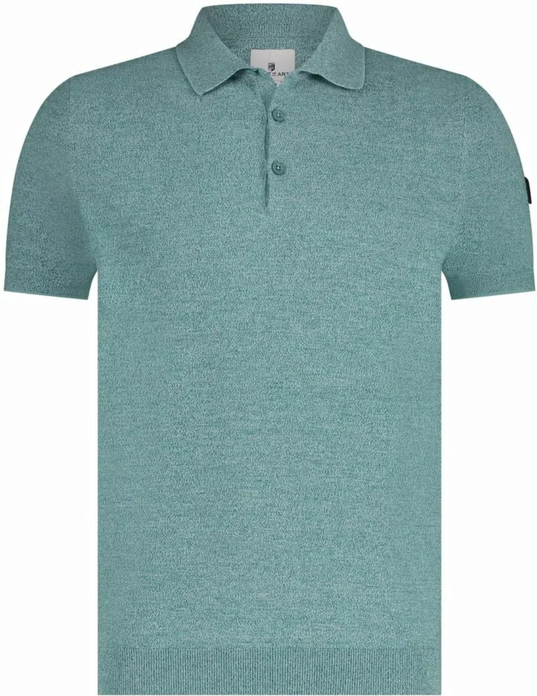 State Of Art Knitted Poloshirt Grün - Größe M günstig online kaufen
