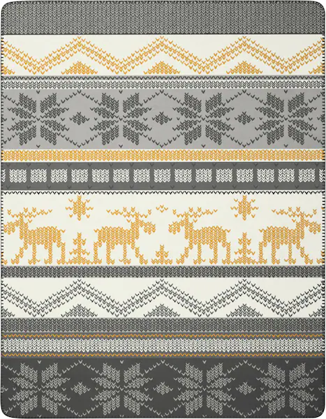 Biederlack Wohndecke »Wohndecke Winter Knit«, mit winterlichem Design günstig online kaufen