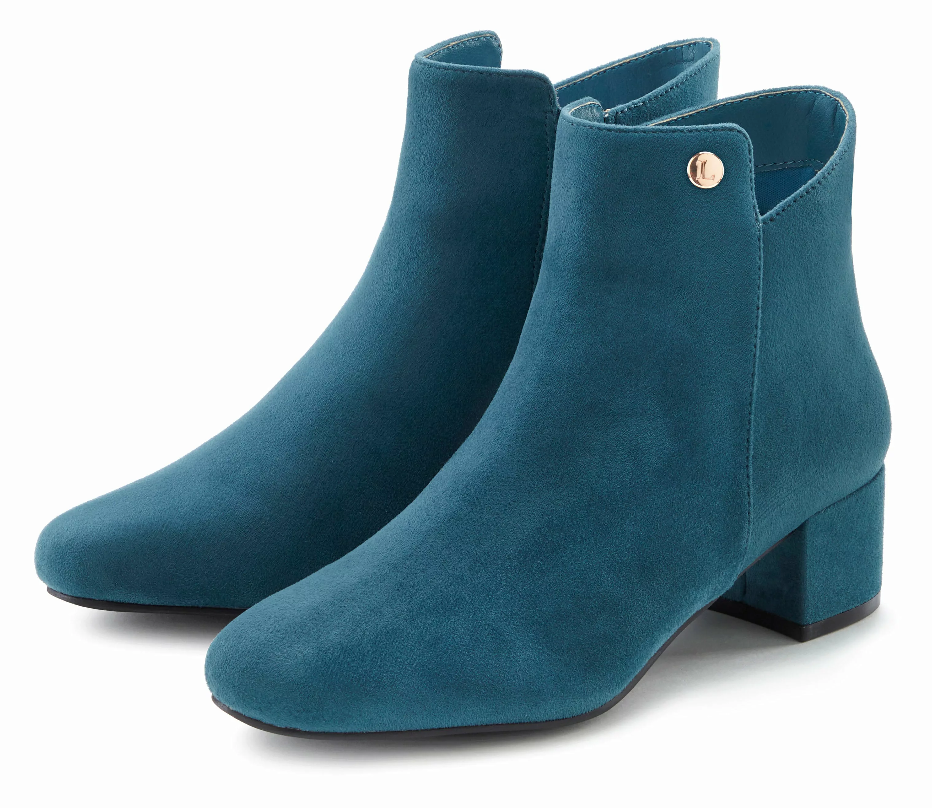 LASCANA Stiefelette, mit bequemen Blockabsatz, Ankle Boots, Stiefel VEGAN günstig online kaufen