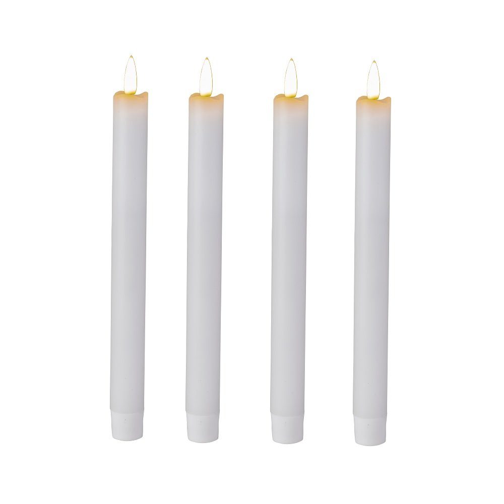 Star-Max LED-Kerze 4er Set LED Echtwachskerzen günstig online kaufen