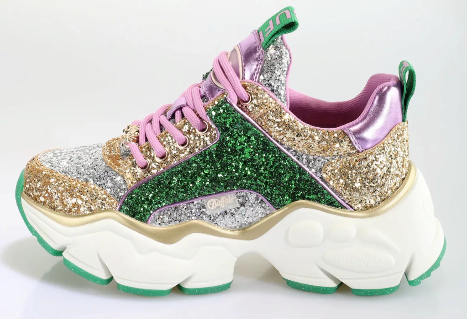 Buffalo Sneaker "BINARY GLAM", im trendigen Glitter-Look günstig online kaufen