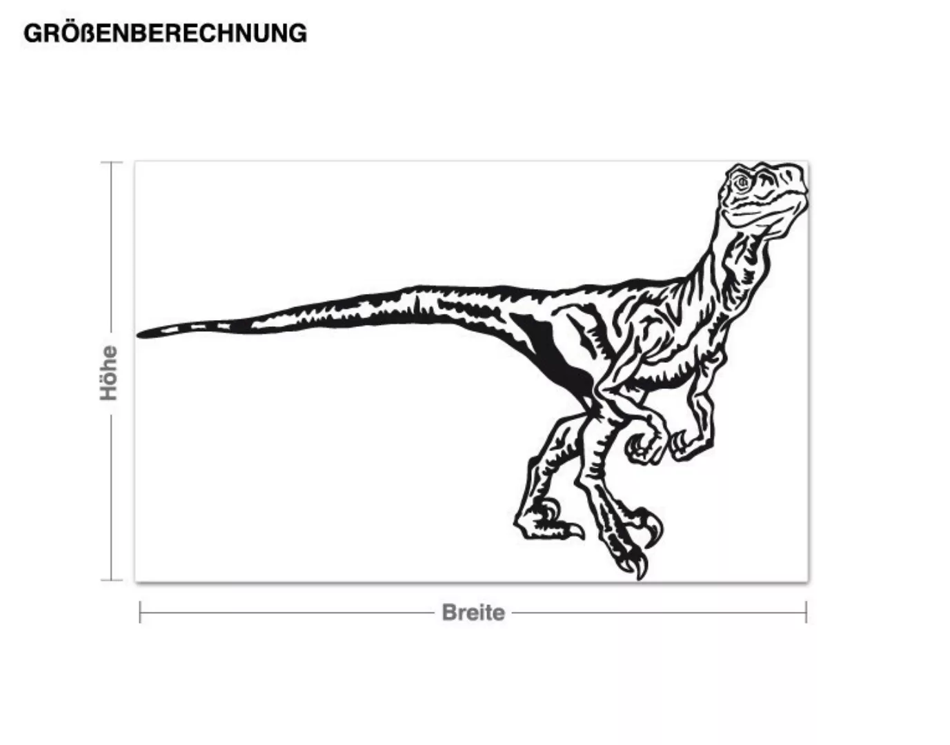 Wandtattoo Kinderzimmer Velociraptor günstig online kaufen