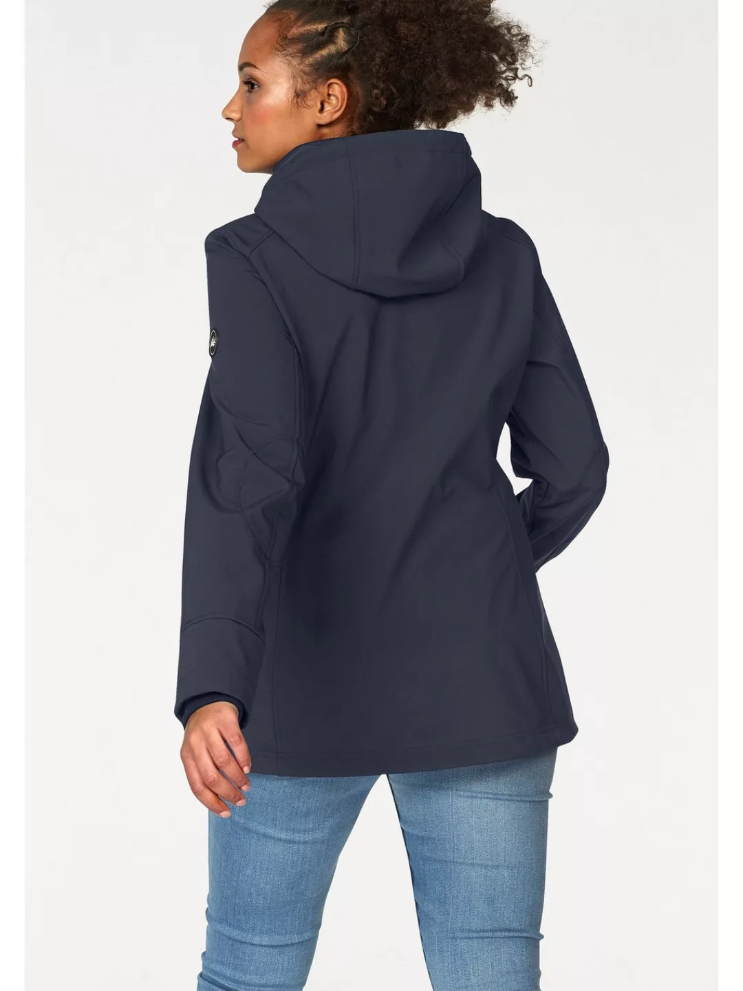 Polarino Softshelljacke, mit Kapuze, für Übergangszeiten, atmungsaktiv, win günstig online kaufen