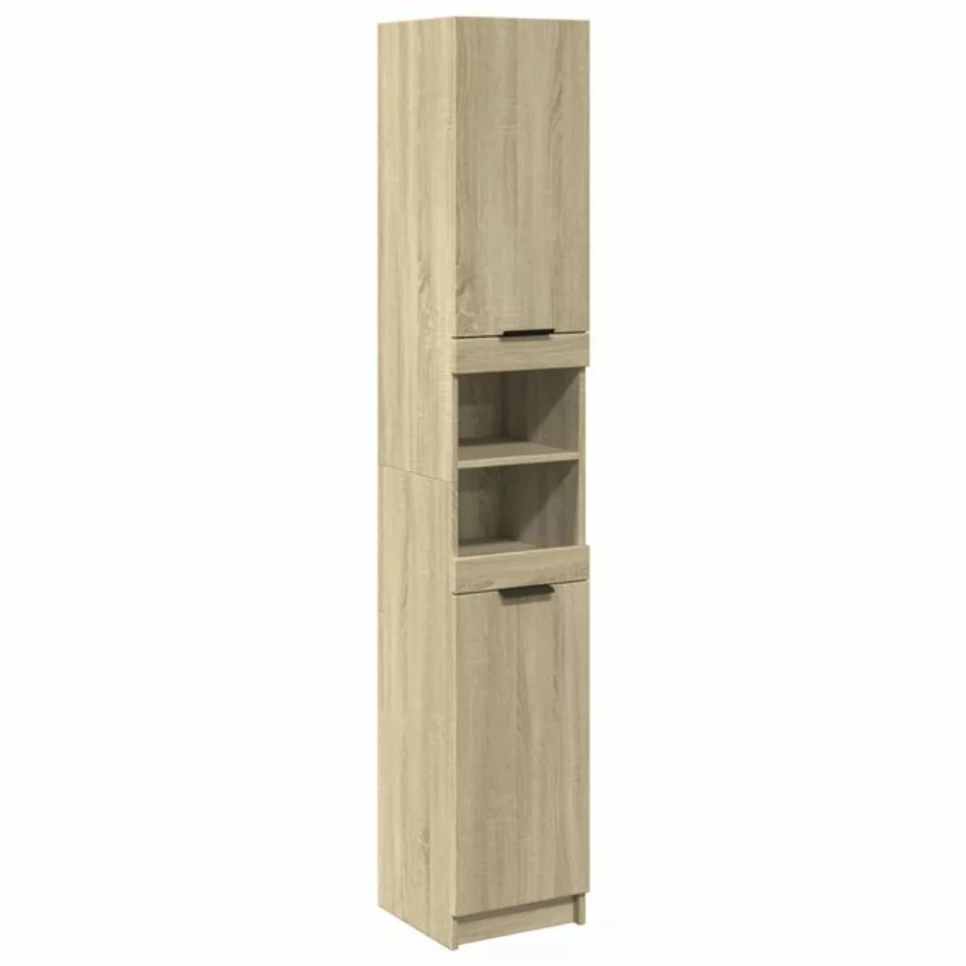 vidaXL Badezimmerspiegelschrank Badschrank Sonoma-Eiche 32x34x188,5 cm Holz günstig online kaufen