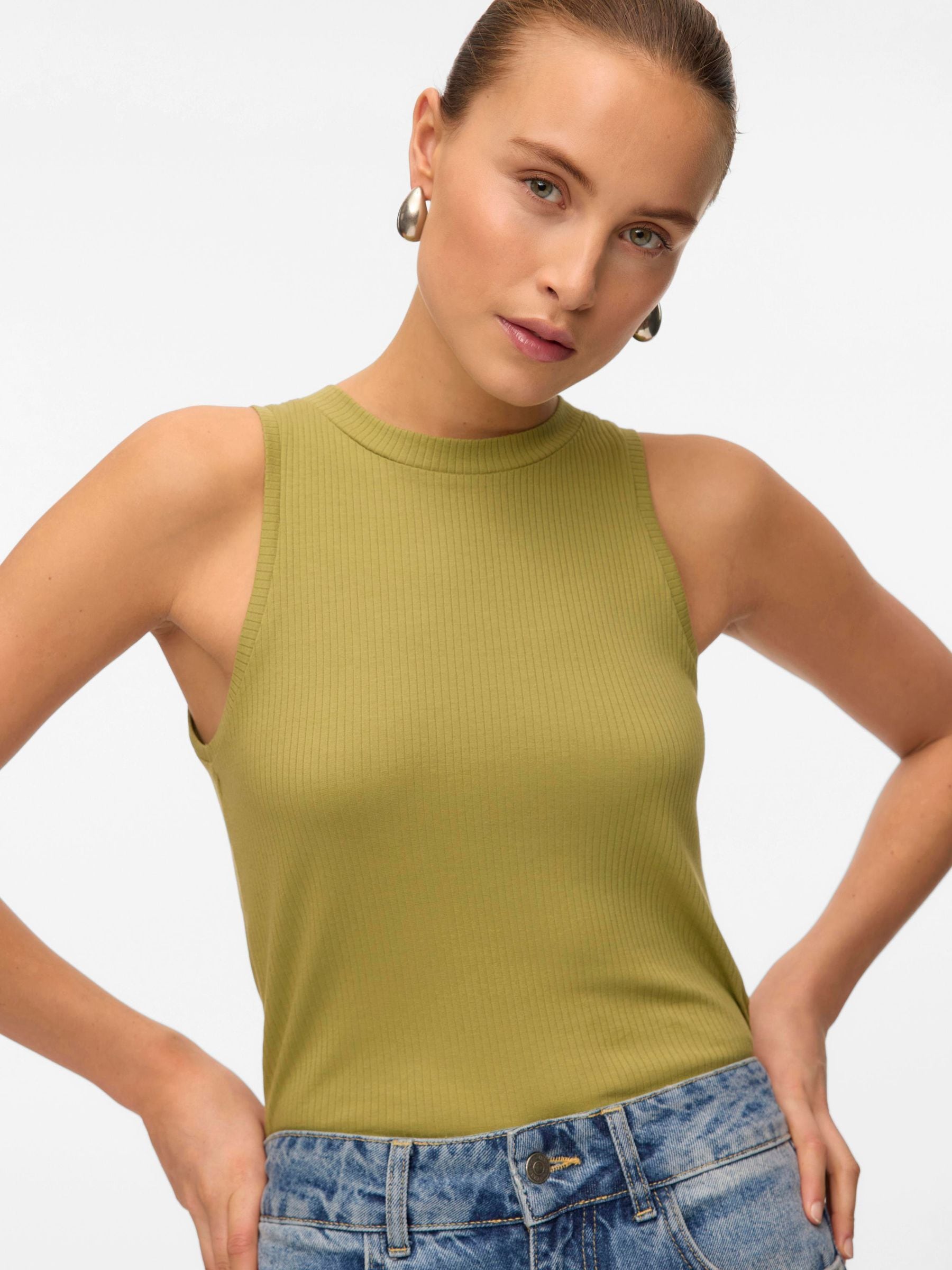 Vero Moda Tanktop "VMLAVENDER SL TOP VMA JRS NOOS", mit Rundhalsausschnitt günstig online kaufen