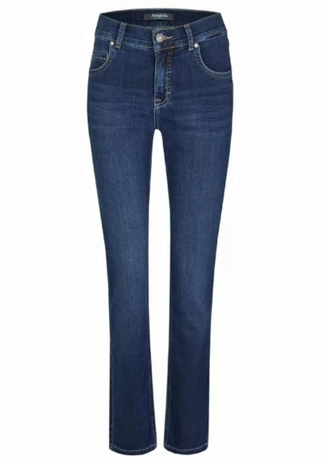 ANGELS Slim-fit-Jeans Jeans Skinny aus Sweat Denim mit Label-Applikationen günstig online kaufen