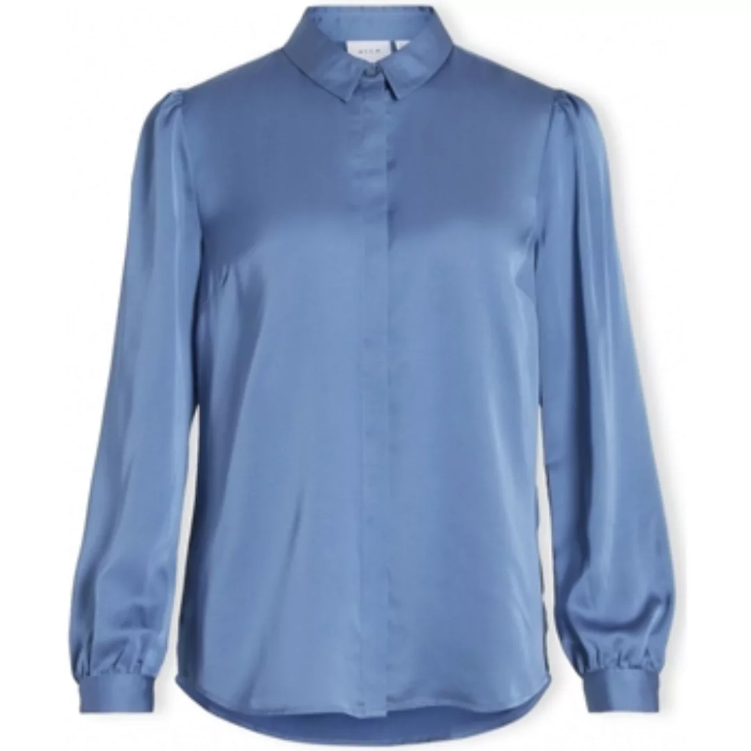 Vila  Blusen Noos Shirt Ellette Satin - Coronet Blue günstig online kaufen