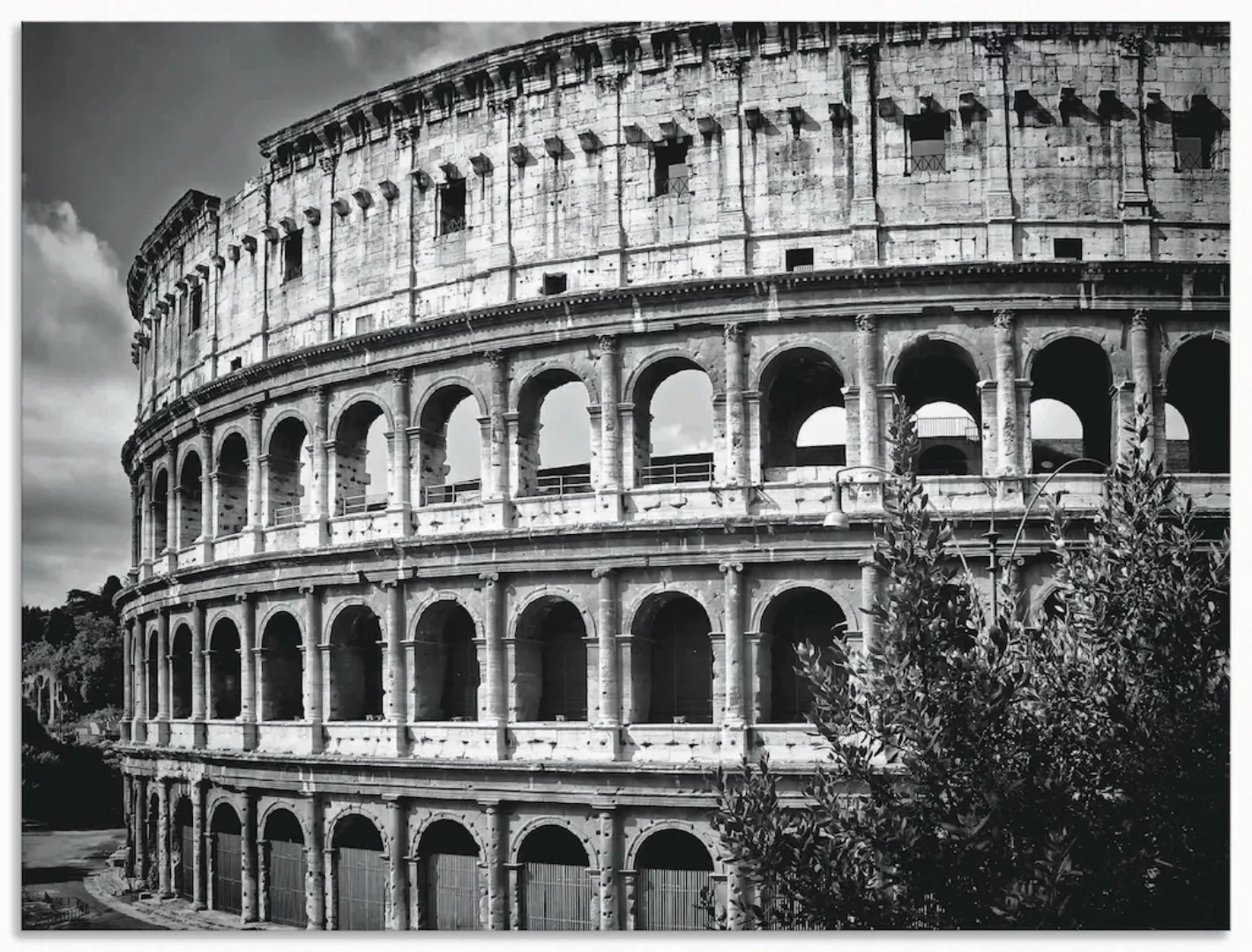 Artland Wandbild »Rom Kolosseum Monochrom«, Rom, (1 St.) günstig online kaufen