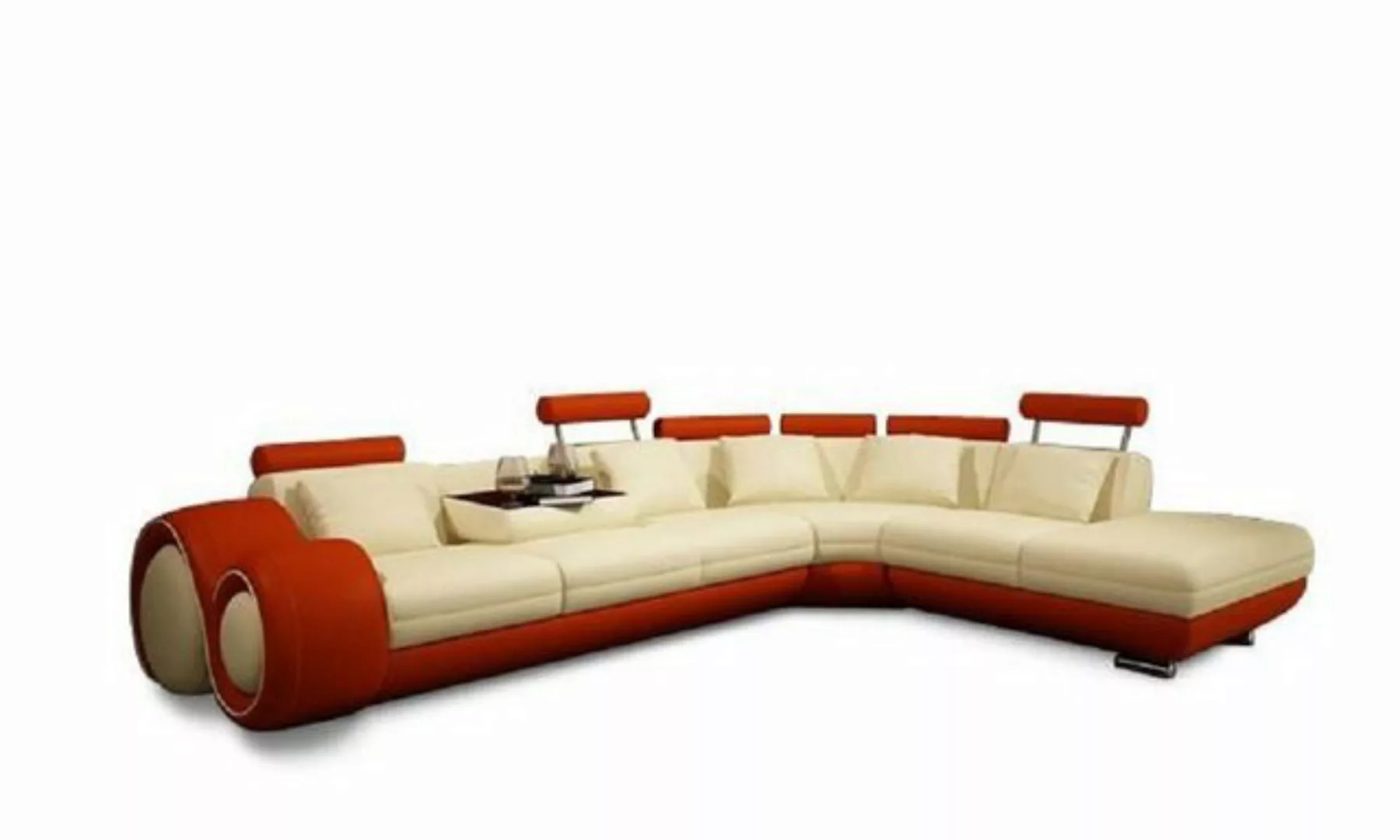 JVmoebel Ecksofa, Ecksofa Sofa Couch Polster Wohnlandschaft Leder Sofas L F günstig online kaufen