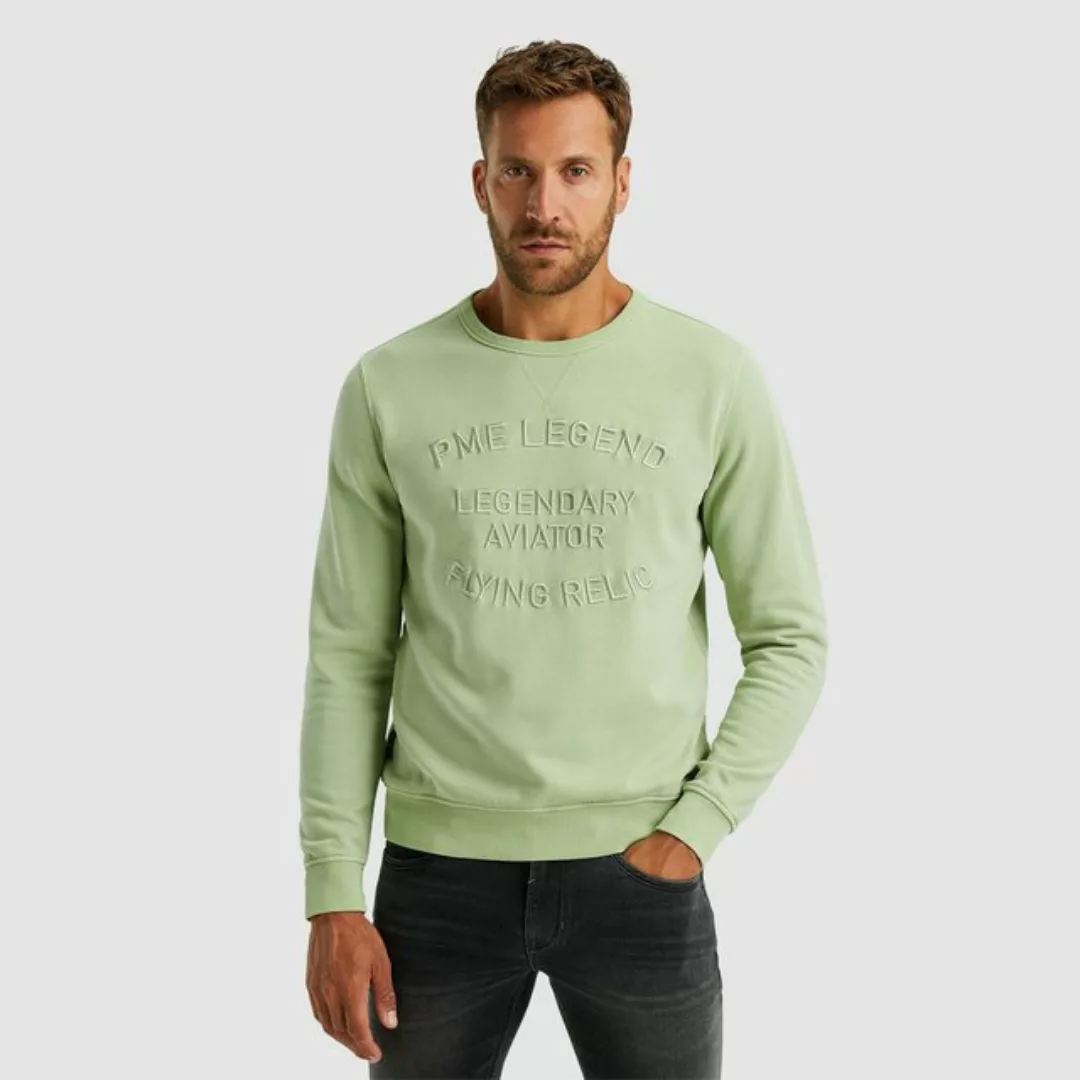 PME LEGEND Sweatshirt Crewneck gd terry mit Schriftzug günstig online kaufen