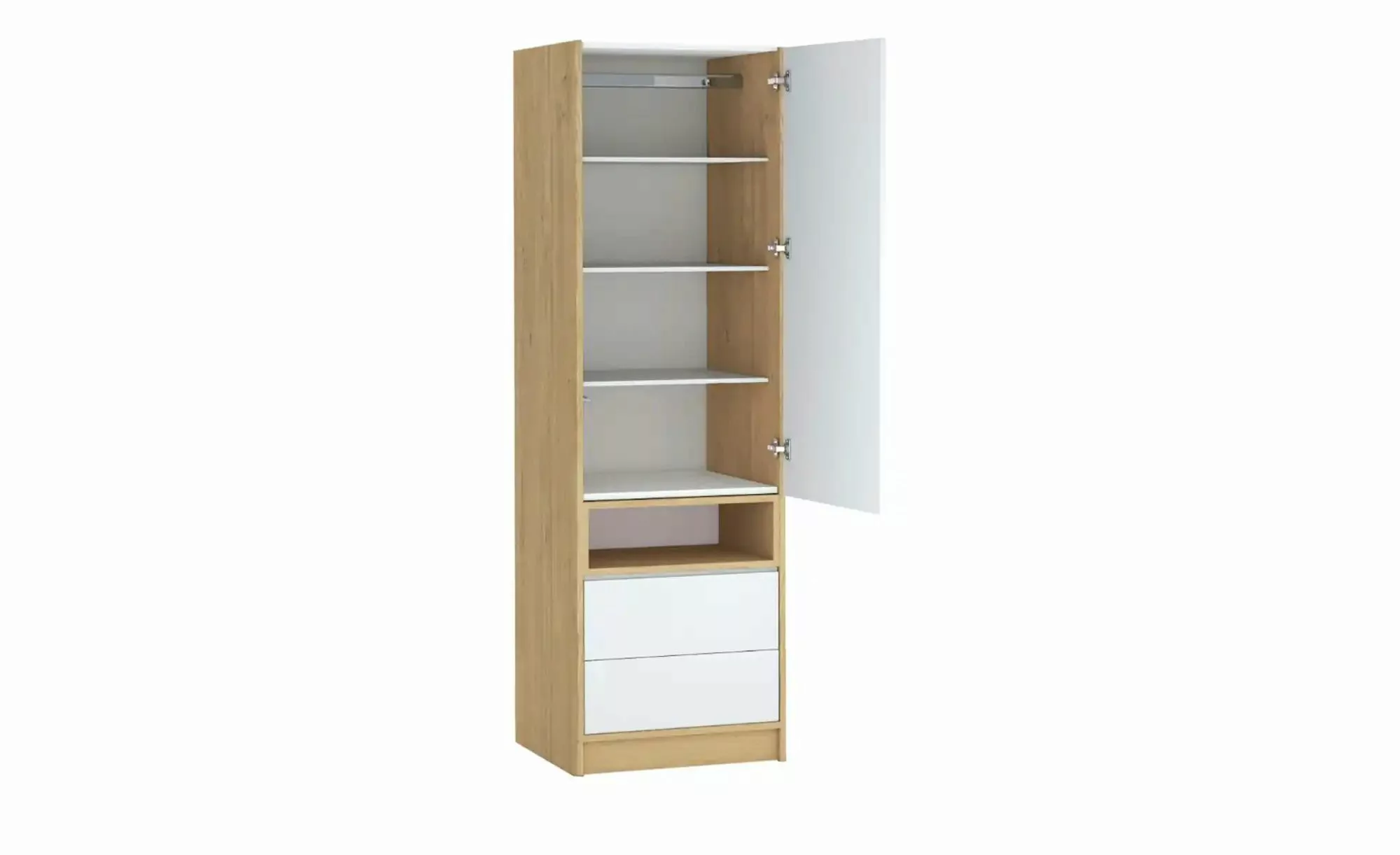 Kleiderschrank  White Oak ¦ holzfarben ¦ Maße (cm): B: 61,2 H: 200 Schränke günstig online kaufen