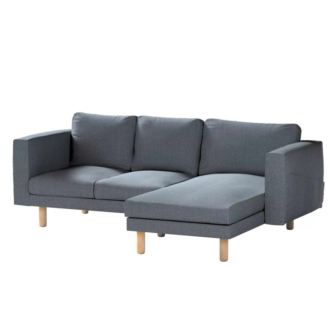 Bezug für Norsborg 3-Sitzer Sofa mit Recamiere, grau, Norsborg Bezug für 3- günstig online kaufen