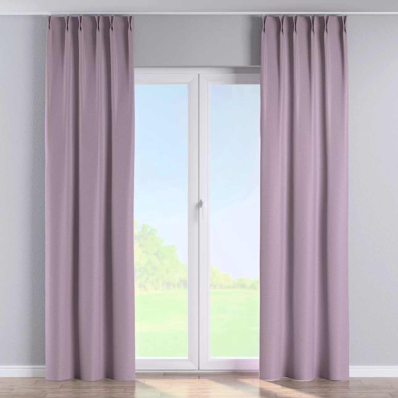 Vorhang mit flämischen 2-er Falten, violett, Blackout (verdunkelnd) (269-60 günstig online kaufen