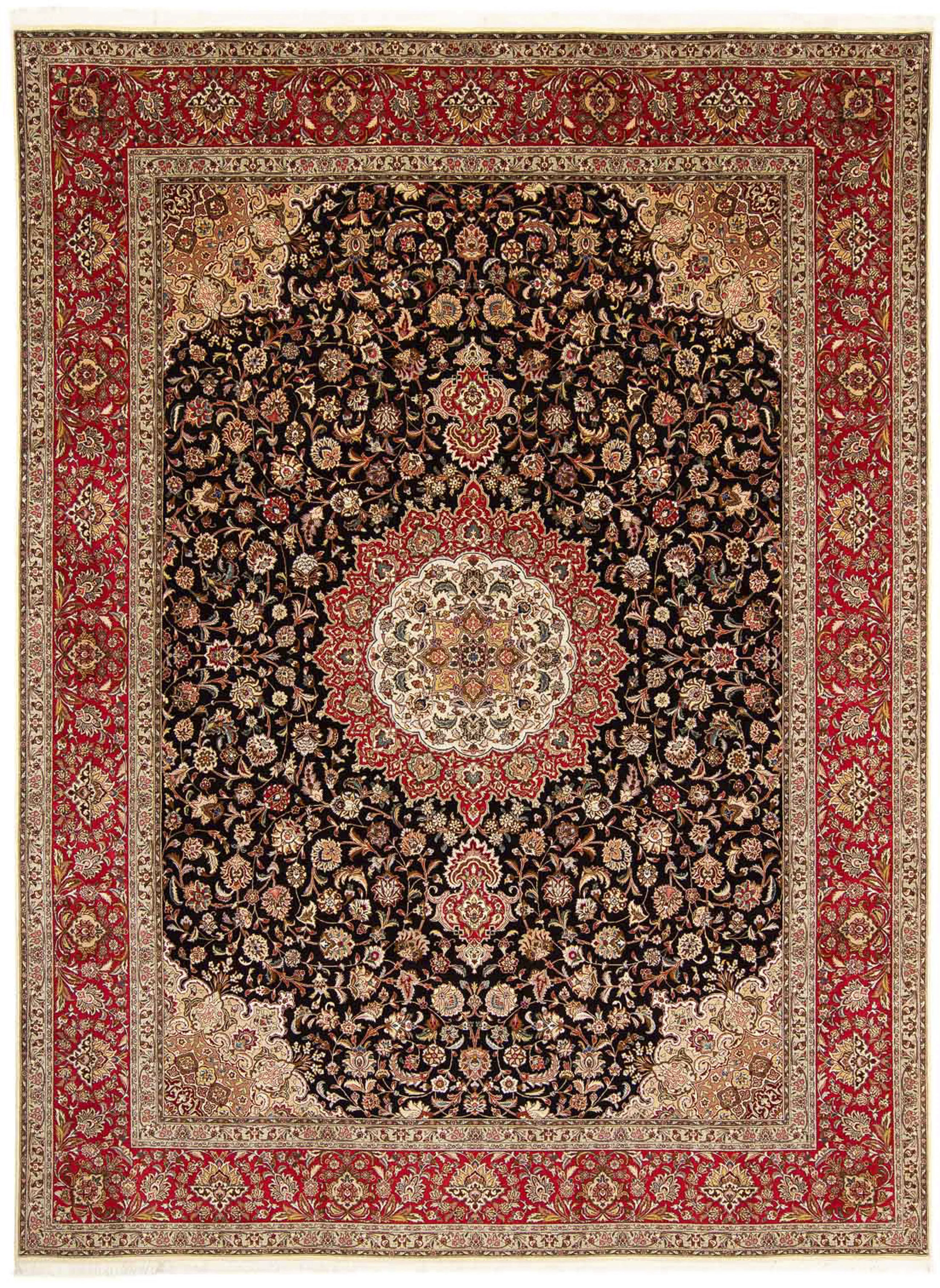 morgenland Orientteppich »Täbriz - 393 x 300 cm - hellrot«, rechteckig, Woh günstig online kaufen