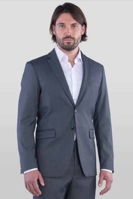 SANDER STELLAN Anzug Herren Business Anzug Slim Fit mit Kleidersack (Anzug günstig online kaufen