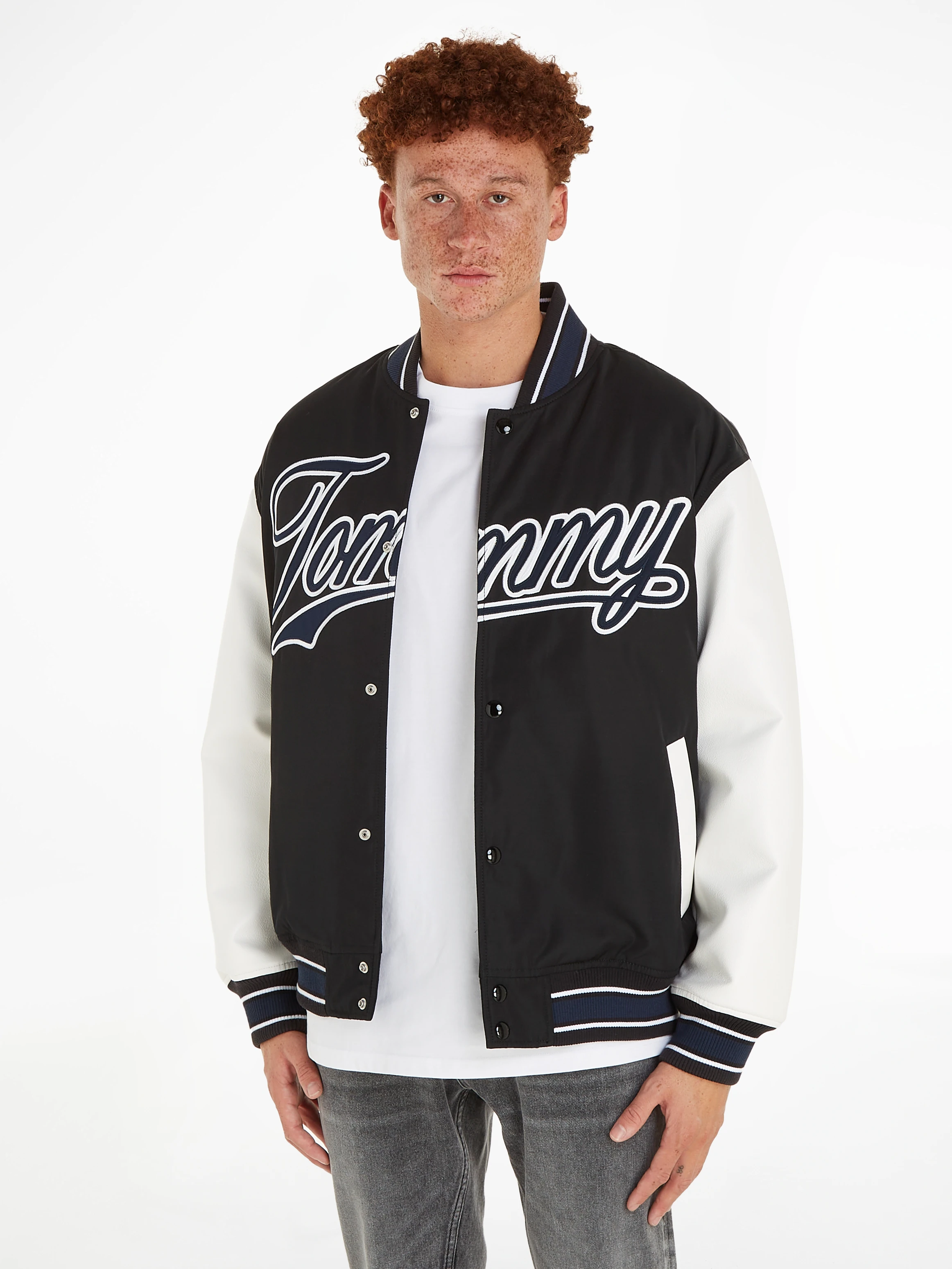 Tommy Jeans Collegejacke TJM LETTERMAN JACKET EXT mit Tommy-Schriftzug günstig online kaufen
