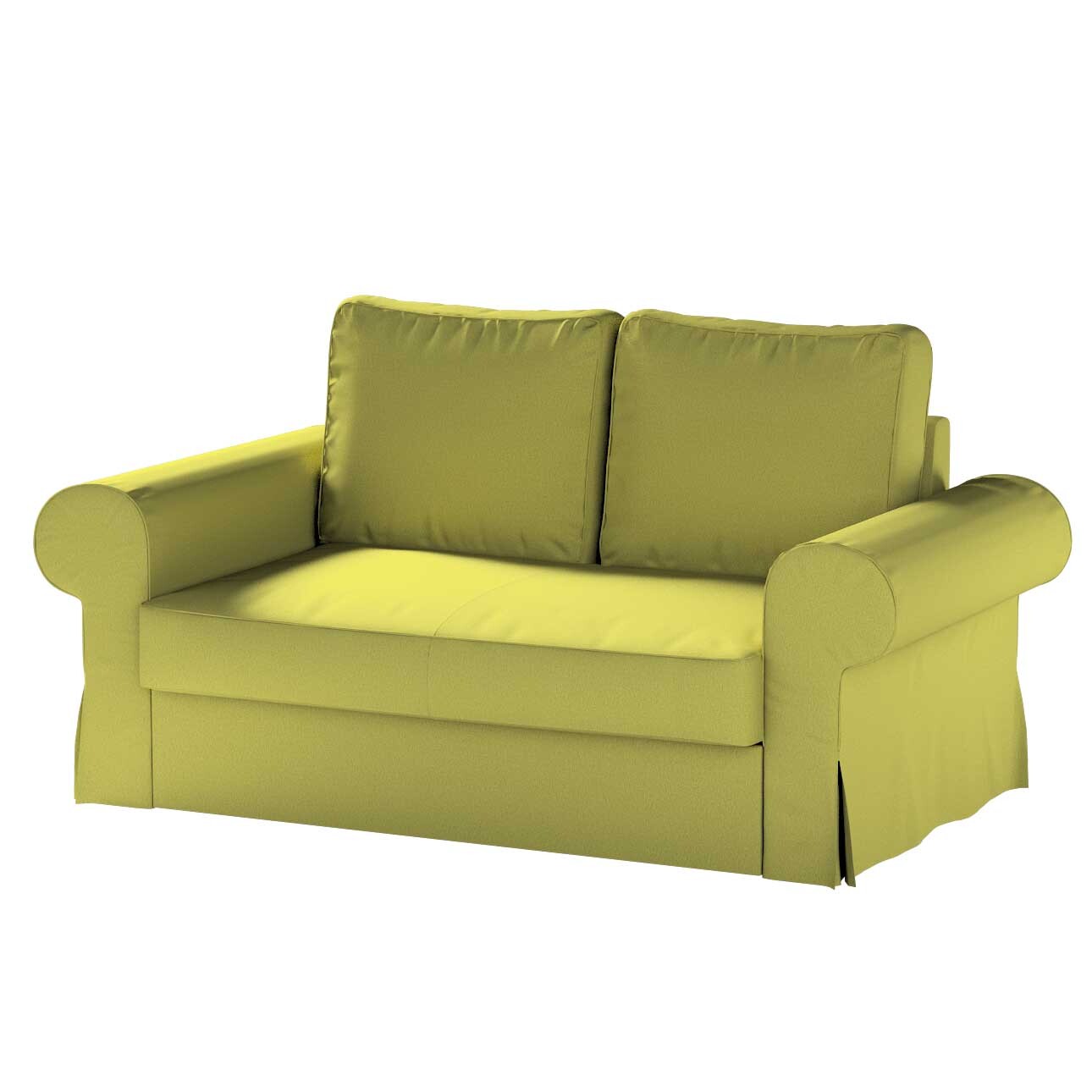 Bezug für Backabro 2-Sitzer Sofa ausklappbar, limone, Bezug für Backabro 2- günstig online kaufen