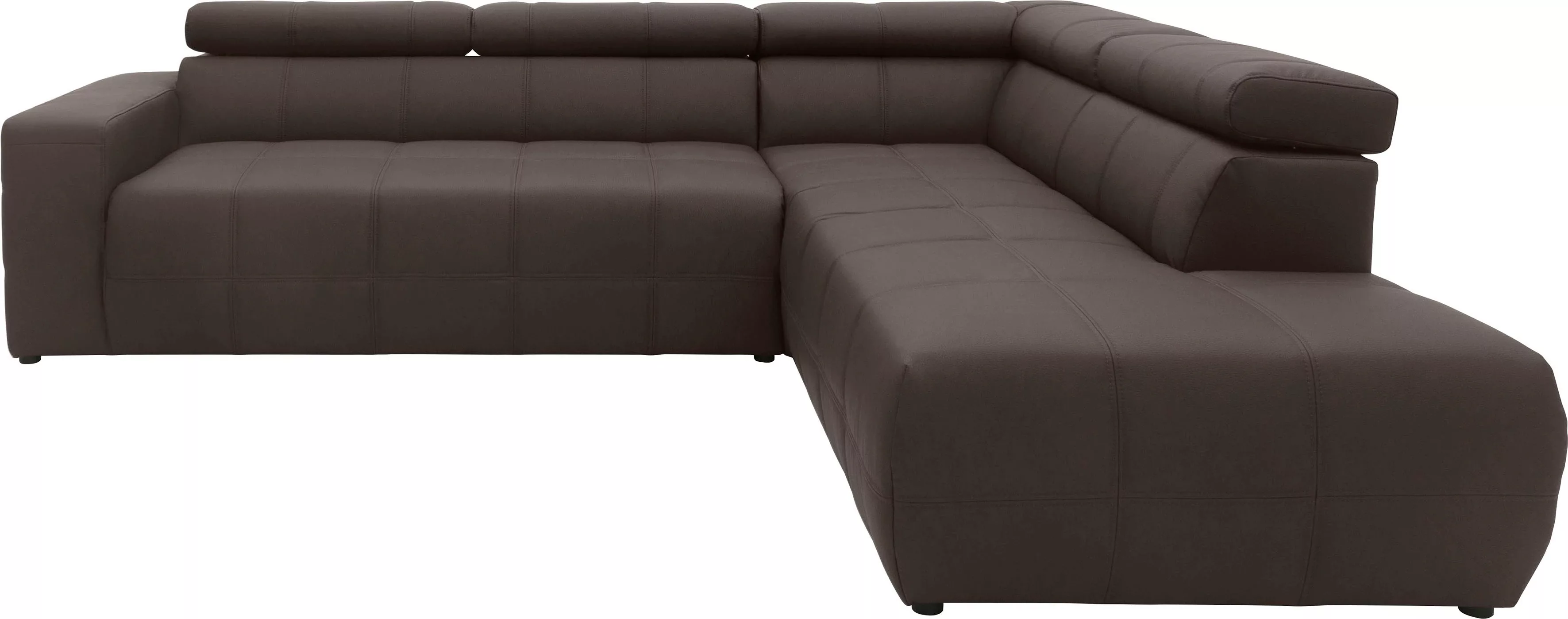 DOMO collection Ecksofa "Brandon L-Form, auch in Leder", inklusive Kopfteil günstig online kaufen