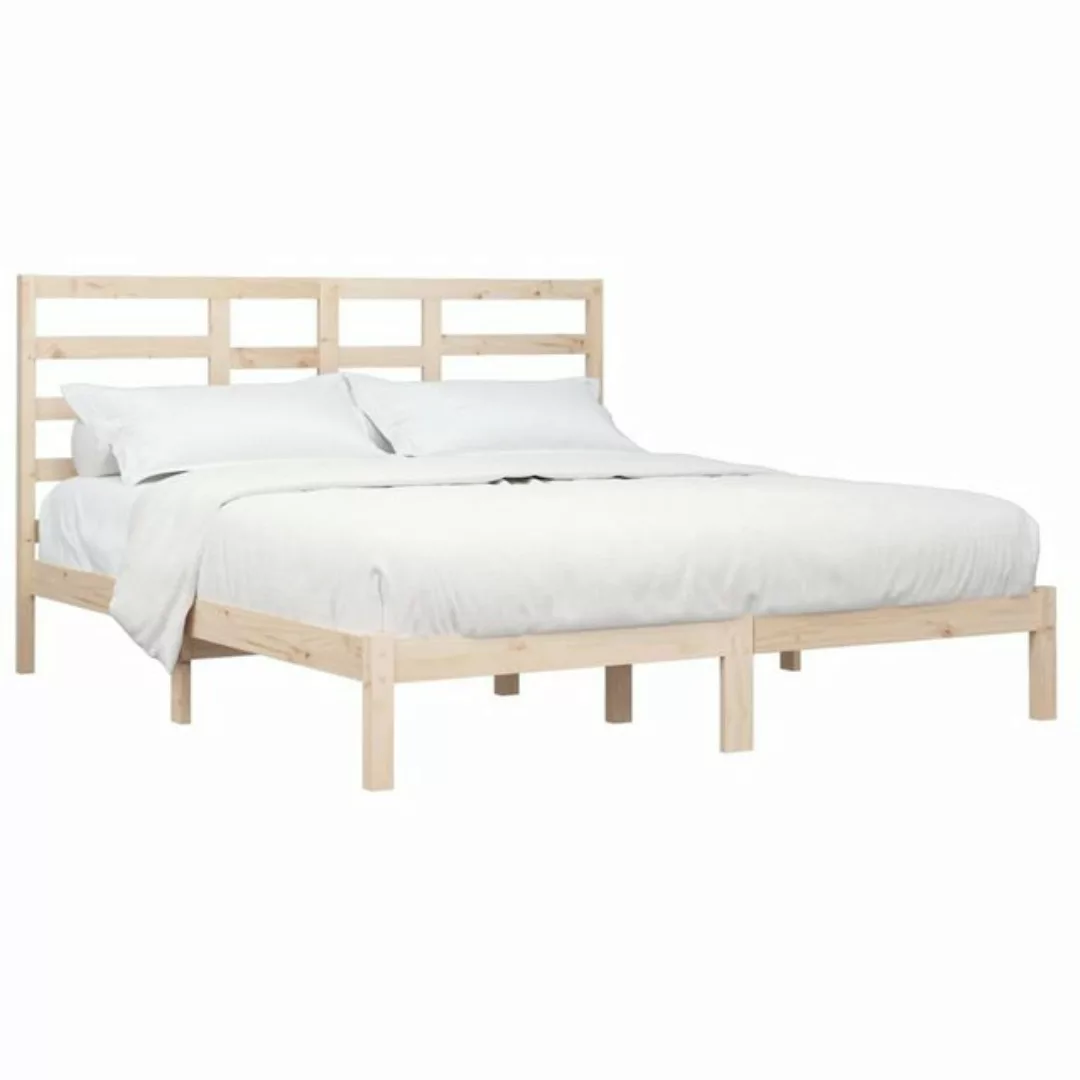 vidaXL Bettgestell Massivholzbett 200x200 cm Bett Holz Bettgestell Doppelbe günstig online kaufen