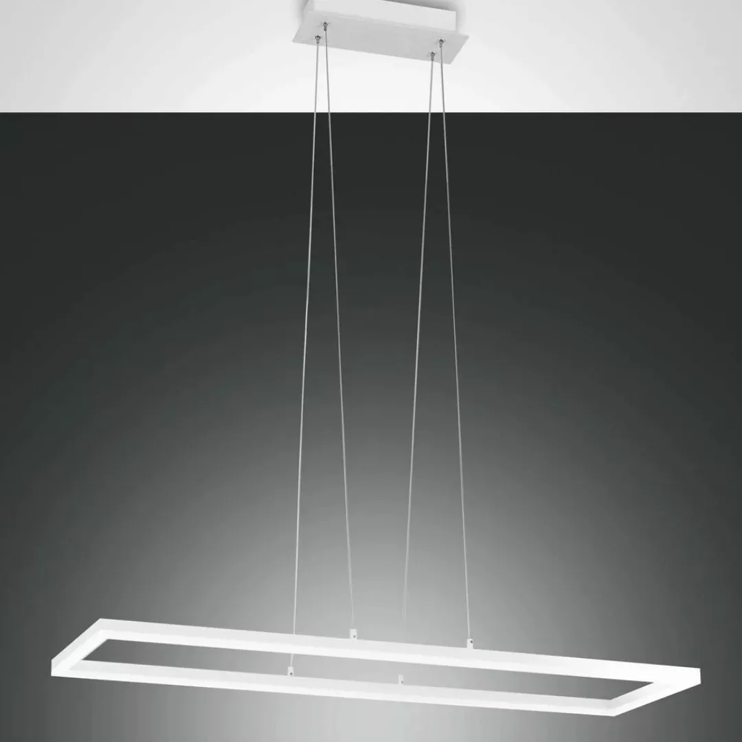 LED-Pendelleuchte Bard, 92x32 cm in Weiß günstig online kaufen