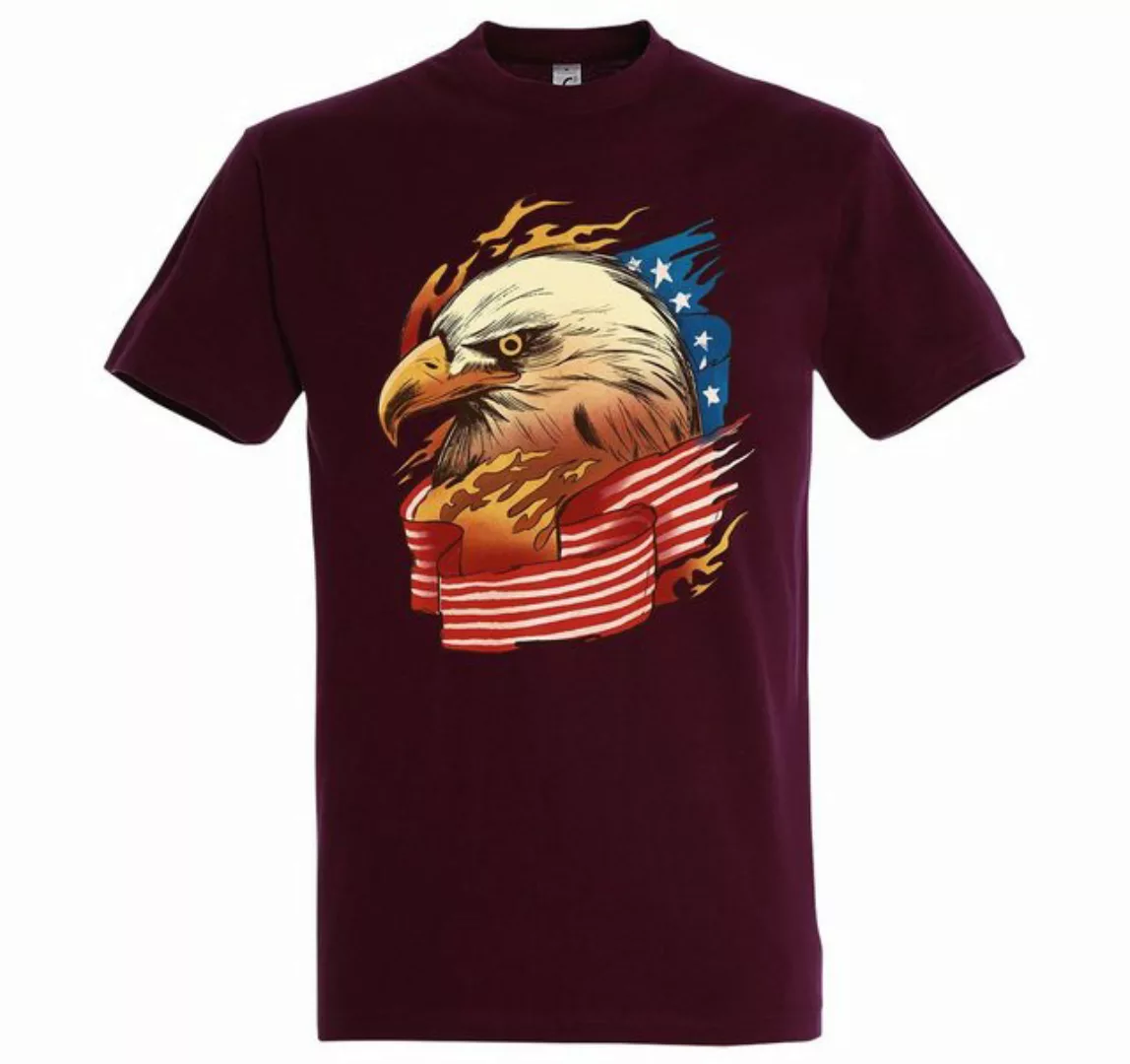 Youth Designz T-Shirt Adler USA American Eagle Flagge Herren Shirt mit tren günstig online kaufen
