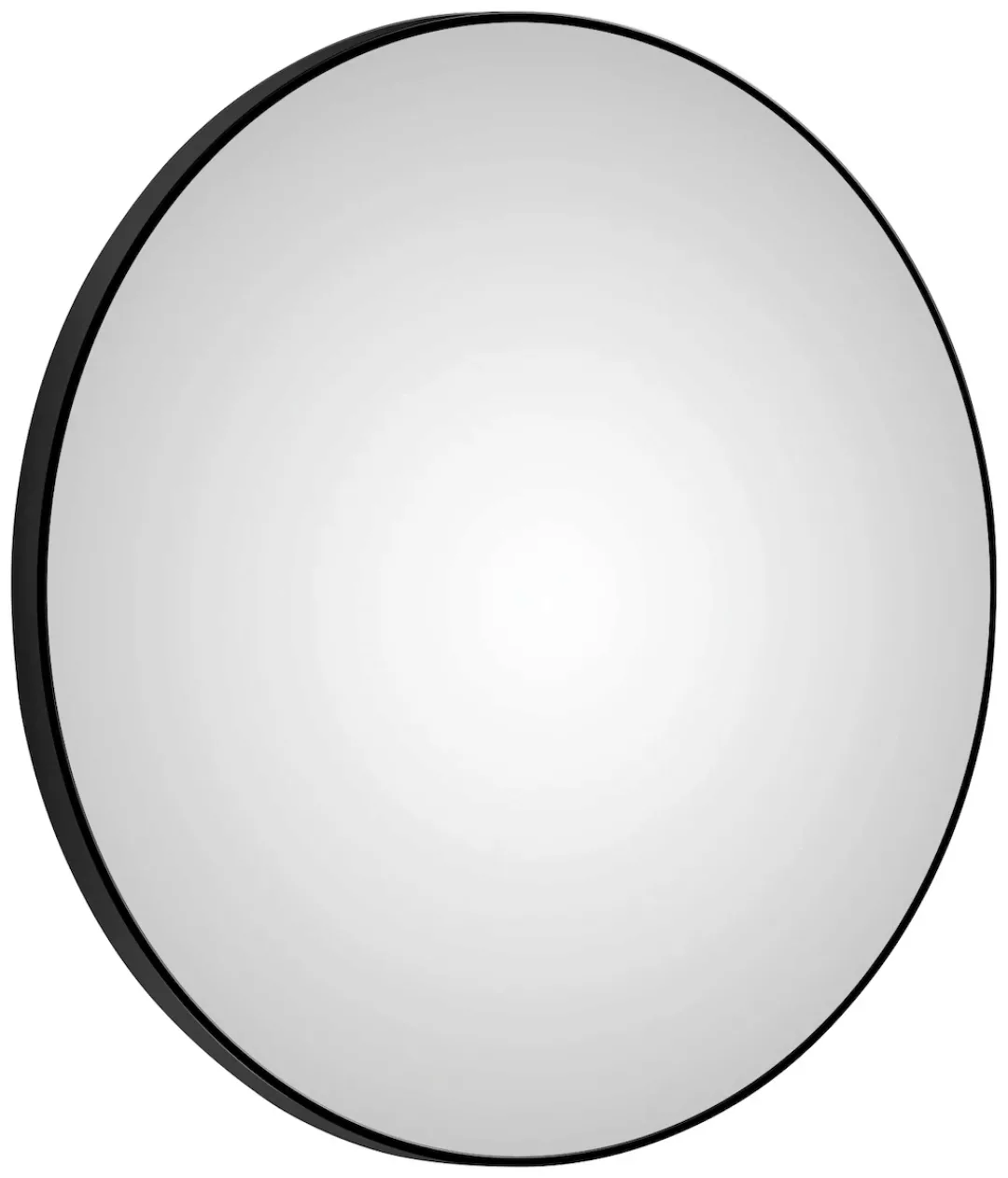 Talos LED-Lichtspiegel, rund, mit indirekter LED Beleuchtung in schwarz mat günstig online kaufen
