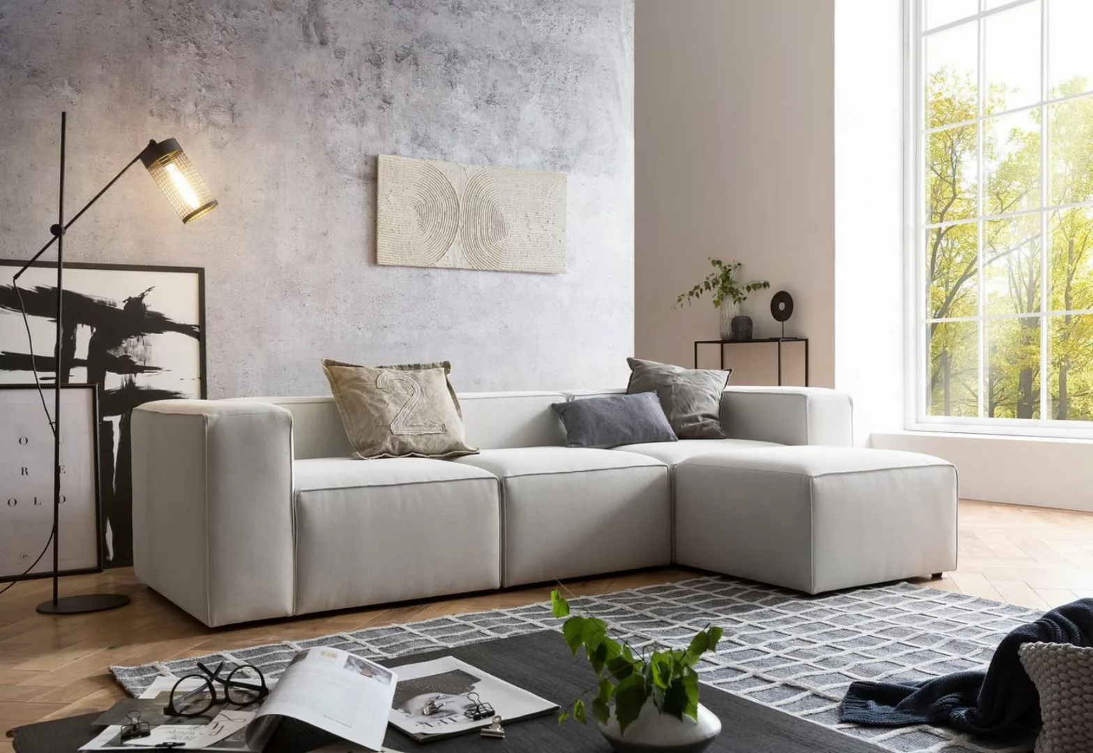 XDREAM Ecksofa Modulares Sofa Milos, individuell kombinierbare Wohnlandscha günstig online kaufen