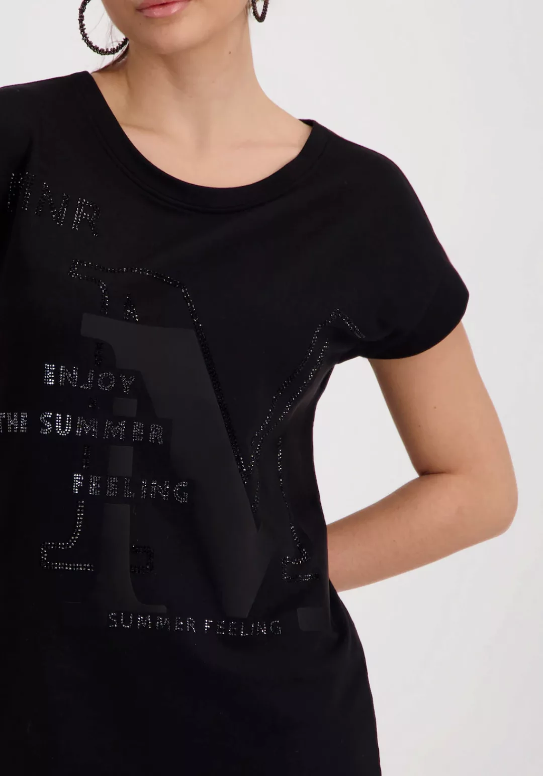 Monari Shirtkleid mit Glitzernieten günstig online kaufen