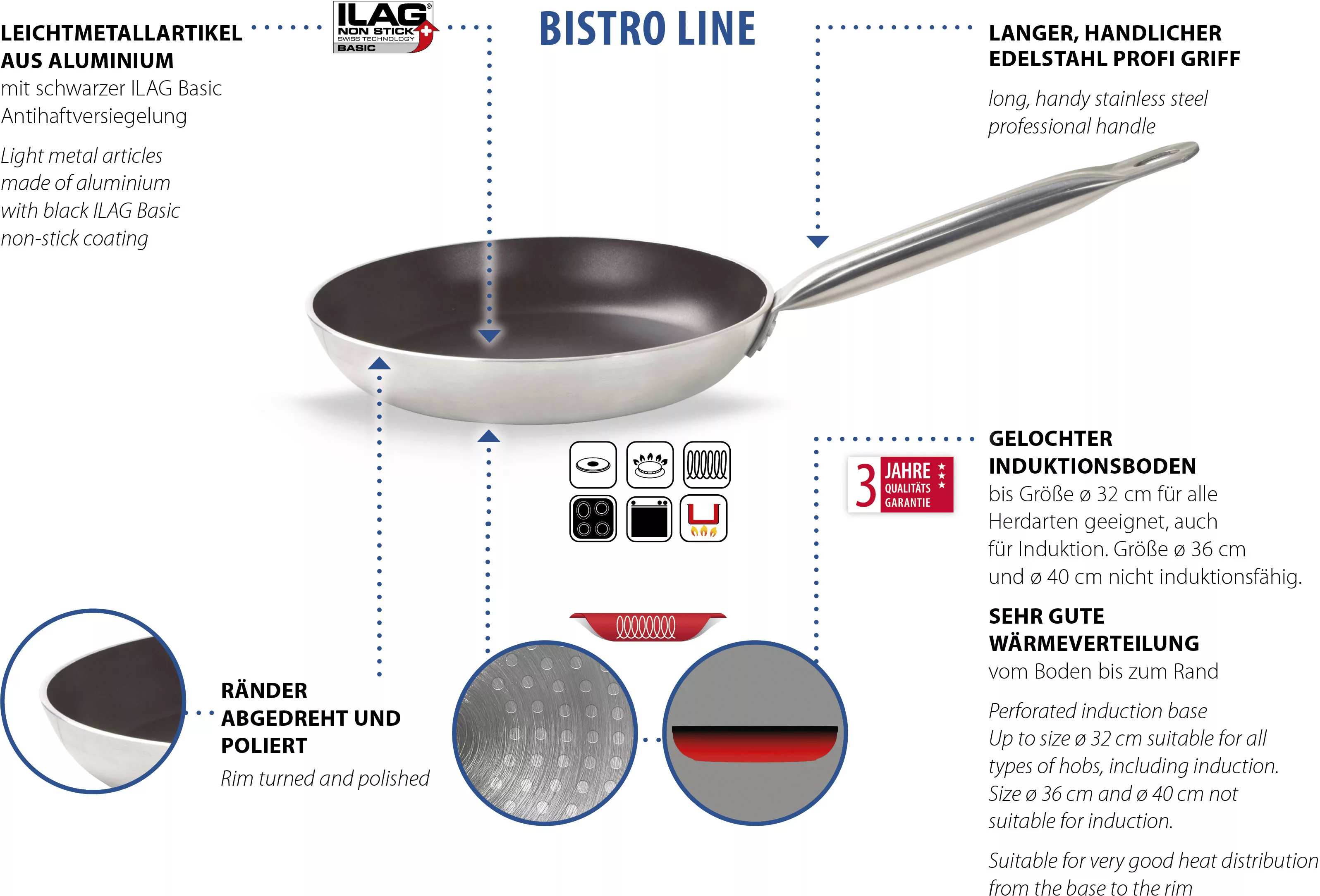 Elo Bratpfanne »Bistro-Line«, Aluminium, (1 tlg.) günstig online kaufen