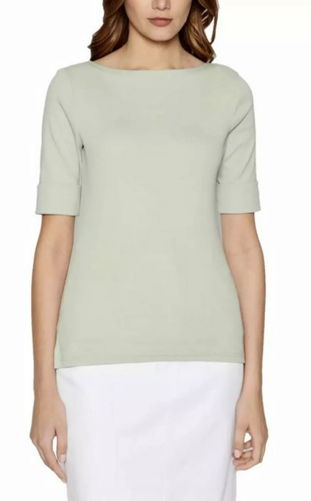 Lauren Ralph Lauren T-Shirt Judy U-Boot Eingestickte "LRL"-Monogramm am rec günstig online kaufen