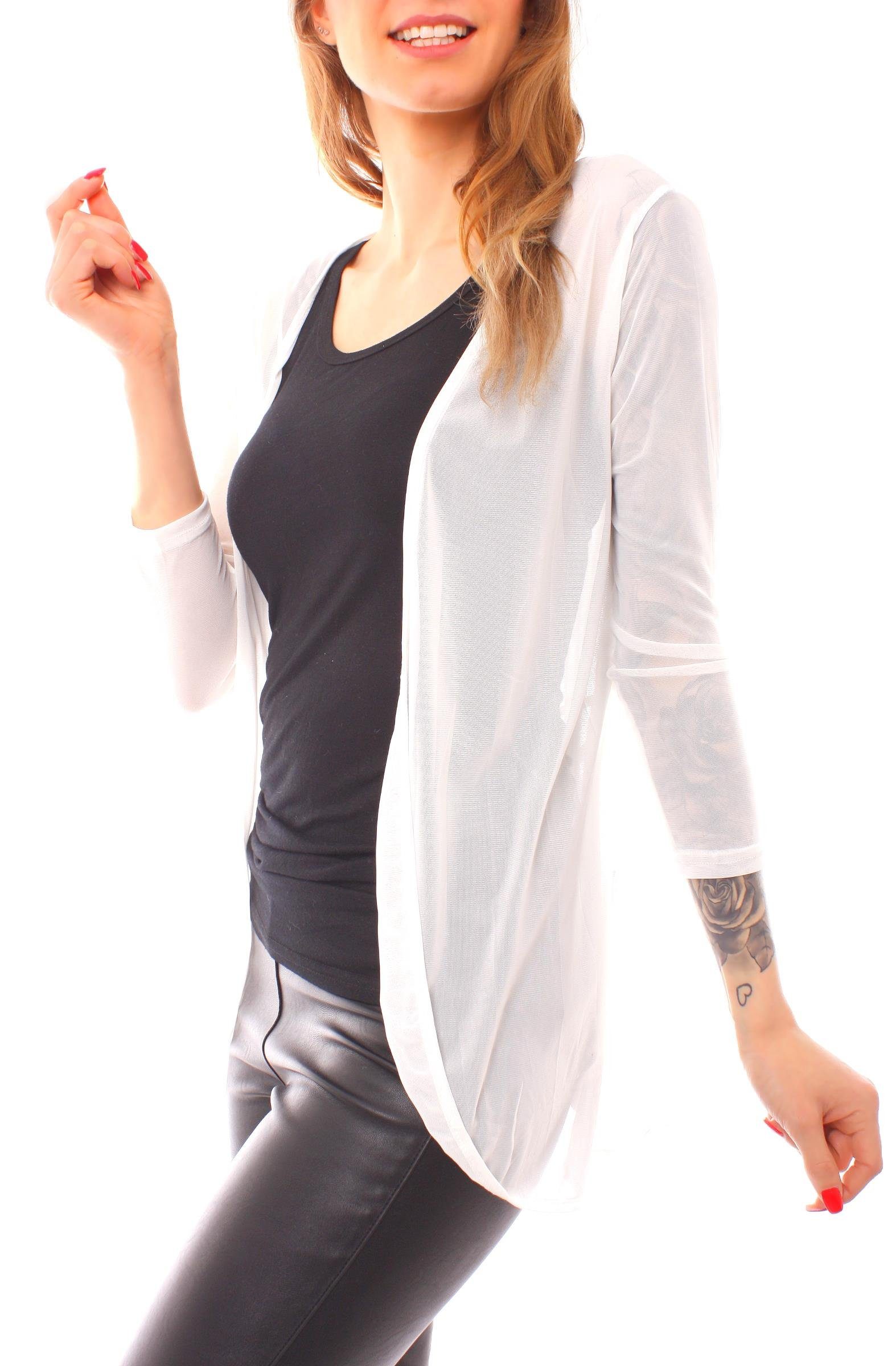 Muse Cardigan Mesh Cardigan Jäckchen transparent günstig online kaufen