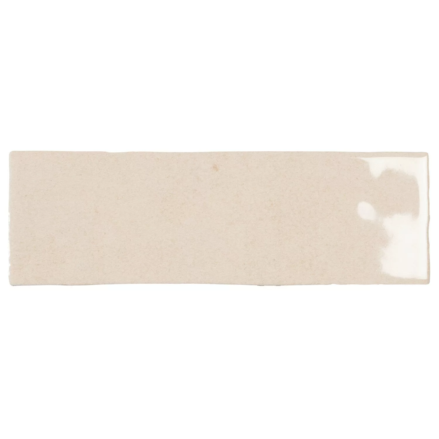 Wandfliese Nolita Steingut 6,5 cm x 20 cm Beige Glasiert Glänzend günstig online kaufen