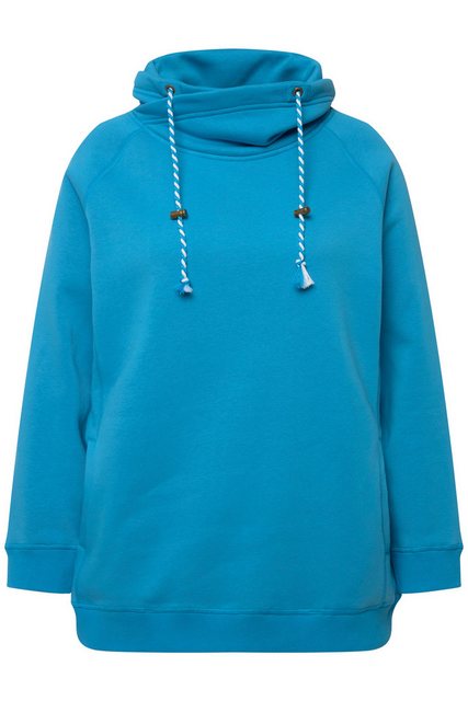 Ulla Popken Sweatshirt Sweatshirt weiter Stehkragen Taschen günstig online kaufen