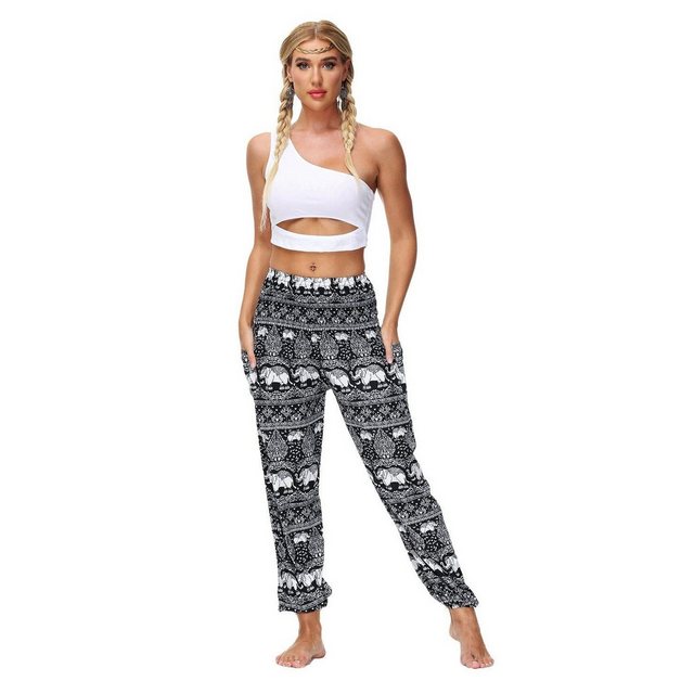 YRIIOMO Loungepants Yogahose, weite, lockere Haremshose, modische Urlaubskl günstig online kaufen