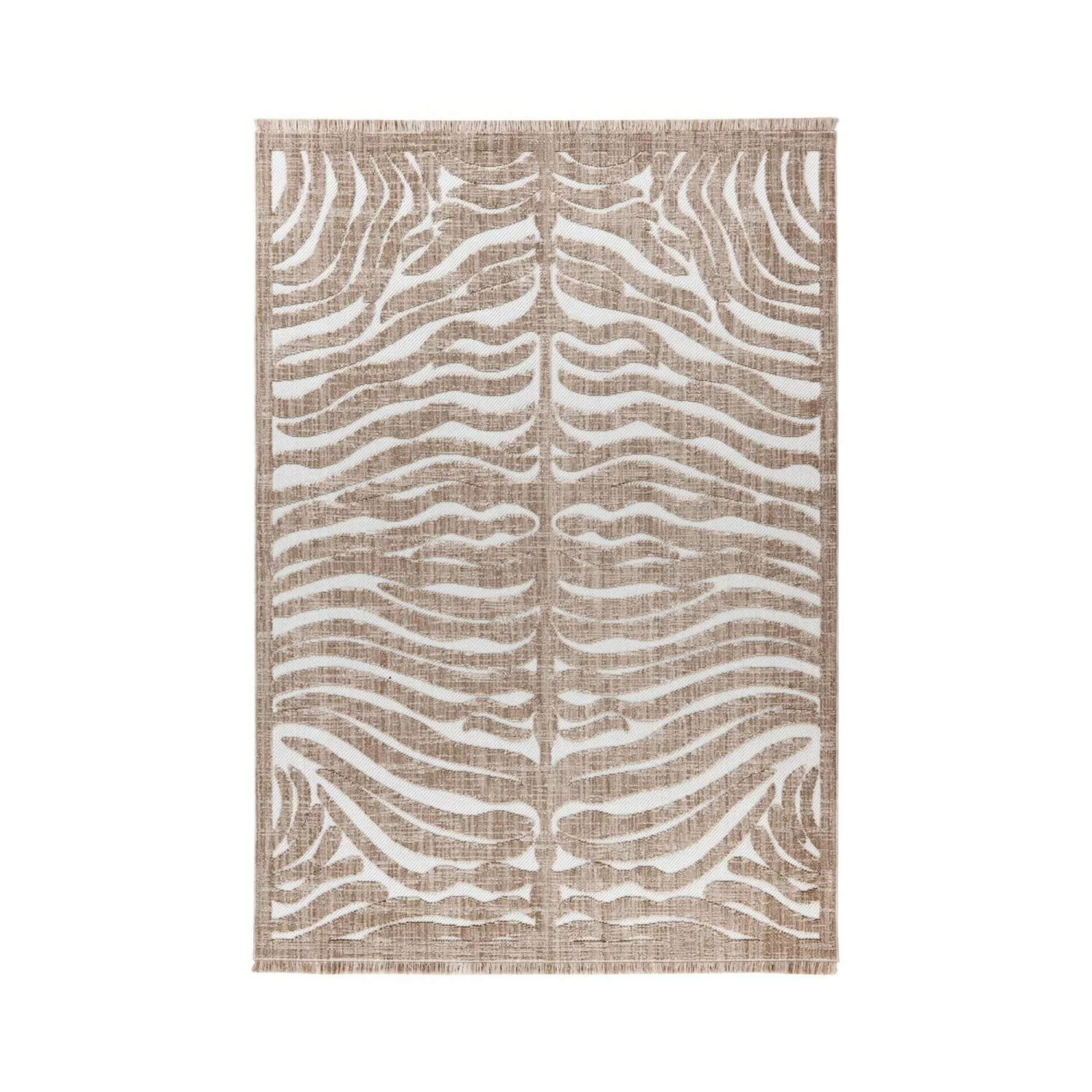 MeGusta Kurzflor Teppich Braun Modern  120 x 170 cm günstig online kaufen